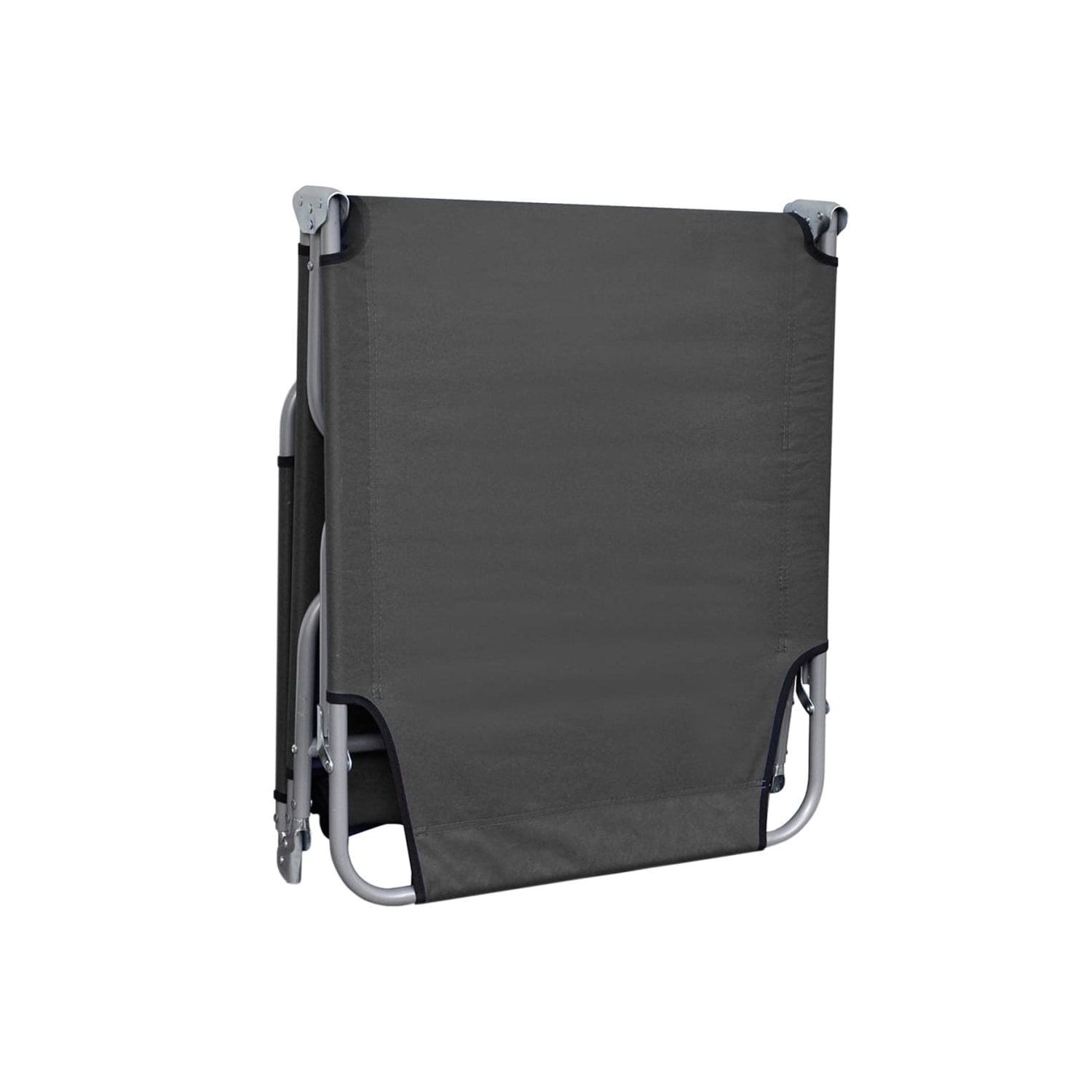 vidaXL Foldable Sunlounger with Adjustable Backrest Grey