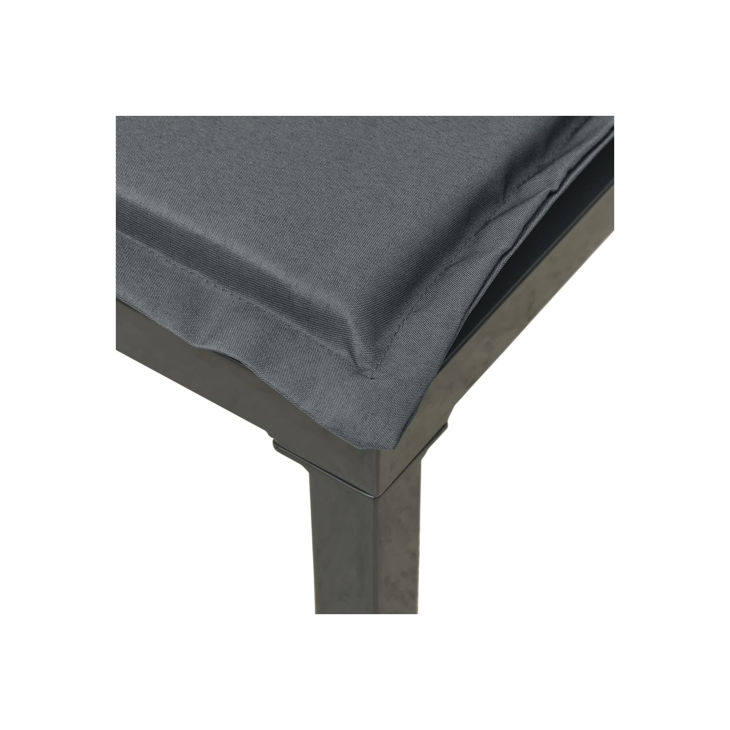 vidaXL 4 Piece Garden Lounge Set Black and Grey Poly Rattan