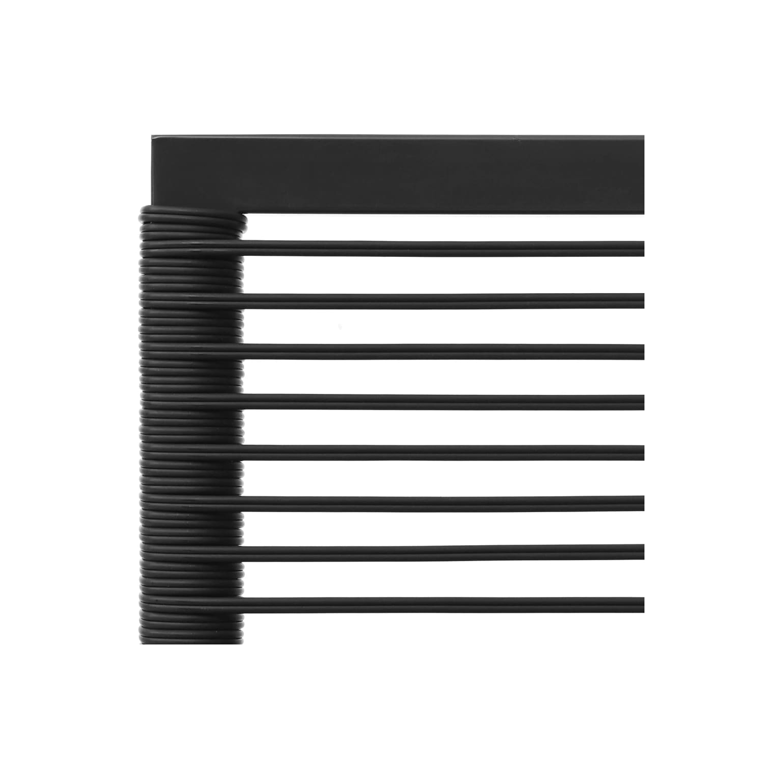 vidaXL 4 Piece Garden Lounge Set Black and Grey Poly Rattan