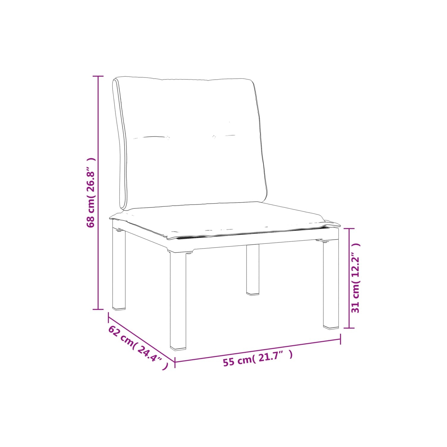 vidaXL 4 Piece Garden Lounge Set Black and Grey Poly Rattan