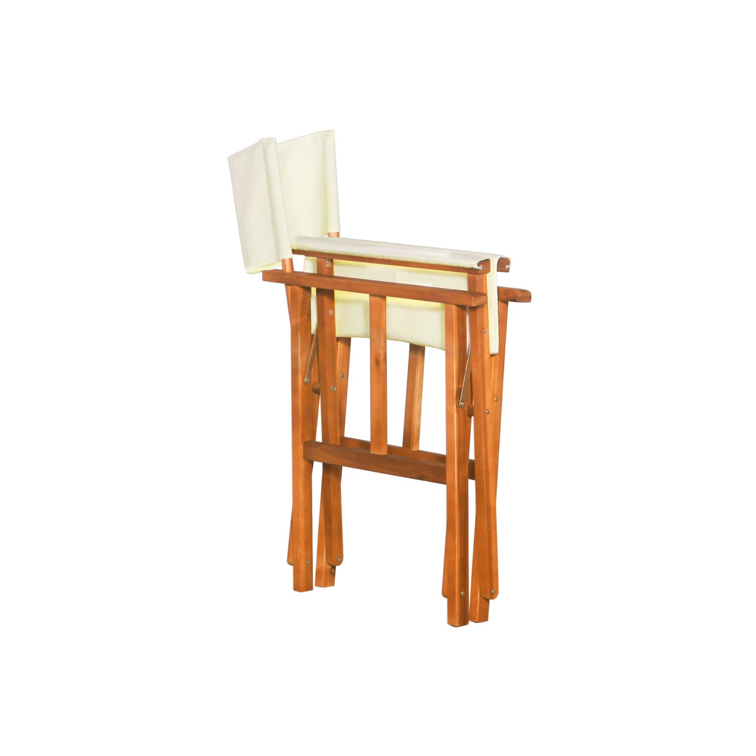 Chaises de réalisateur vidaXL 2 pièces en bois d'acacia massif