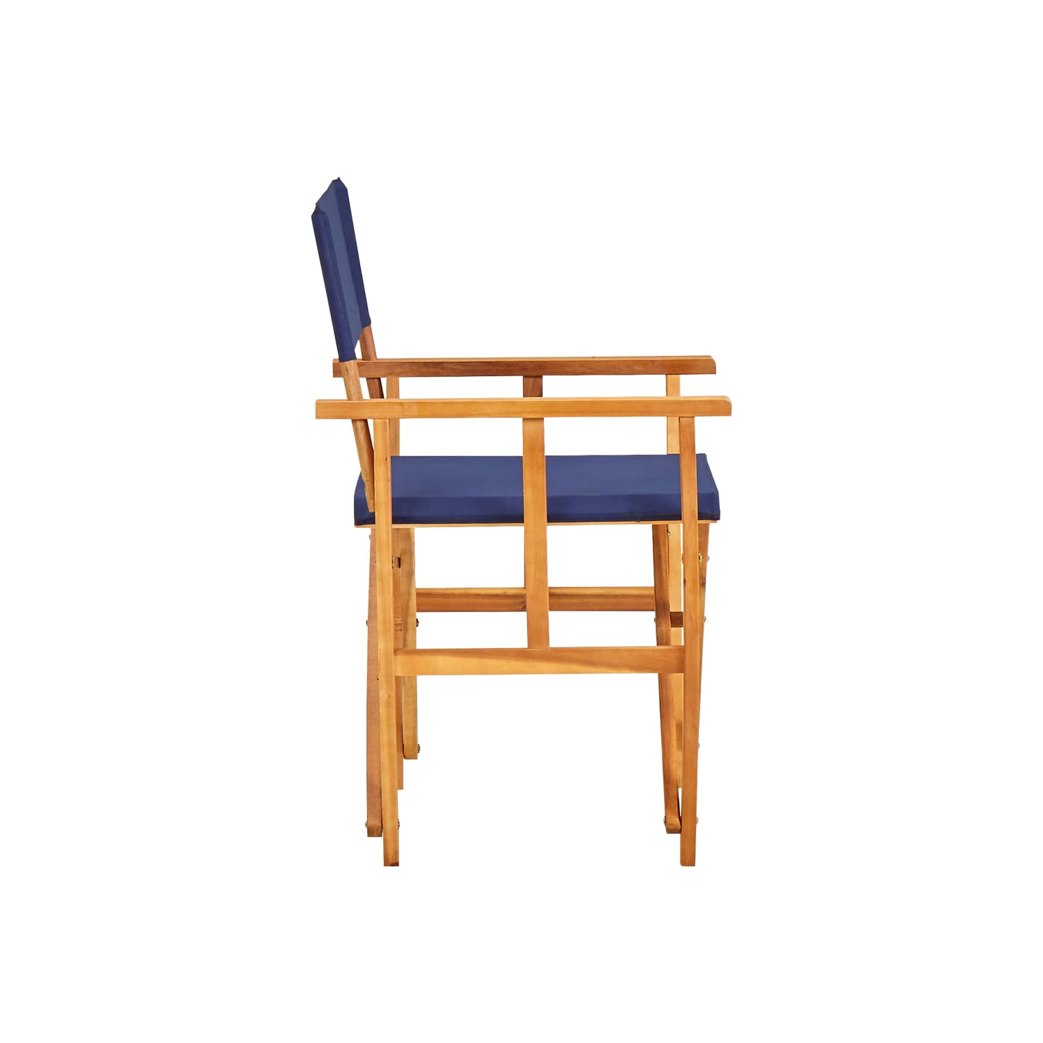 Chaises de réalisateur vidaXL 2 pièces en bois d'acacia massif bleu