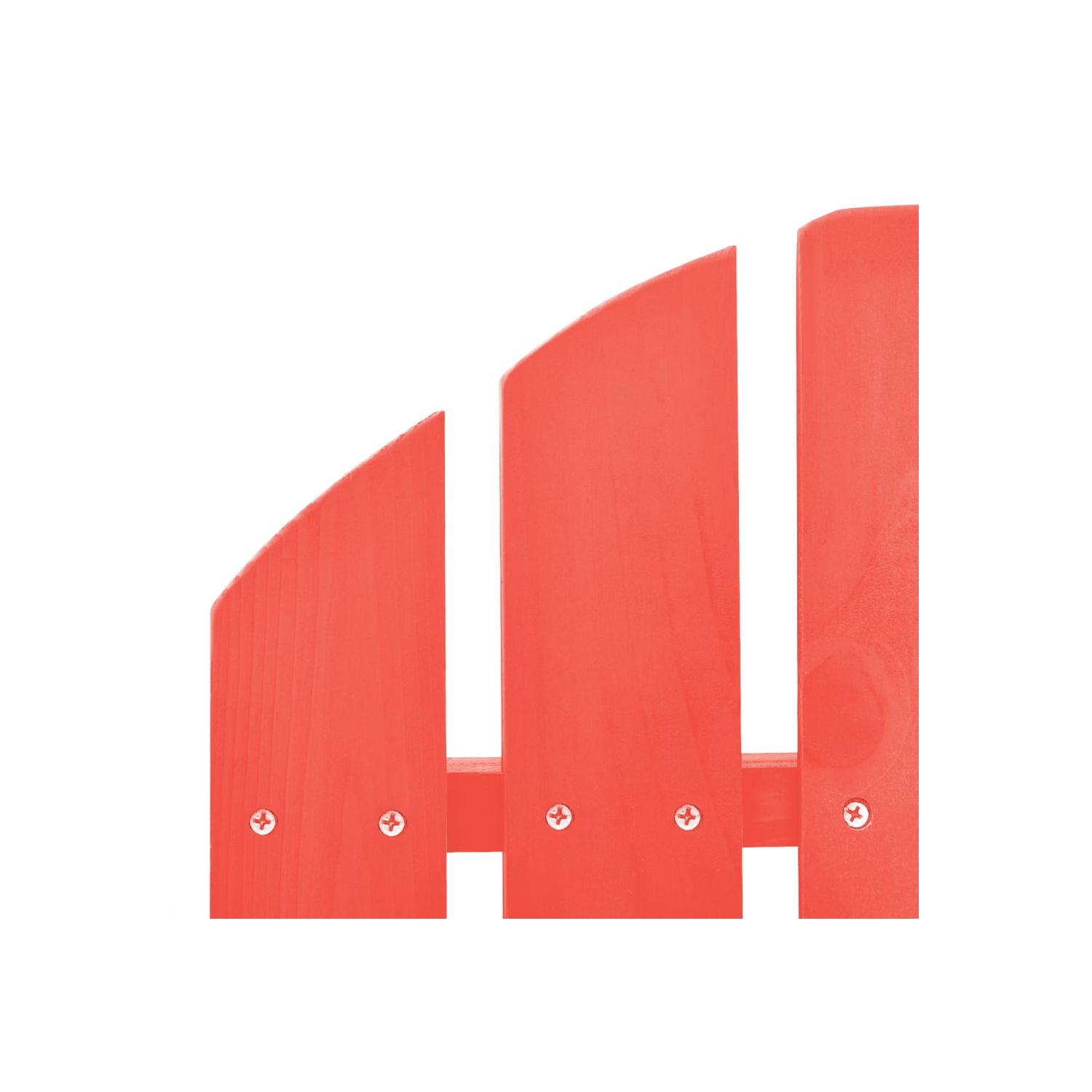 Fauteuil Adirondack Garden avec pouf en bois de sapin rouge