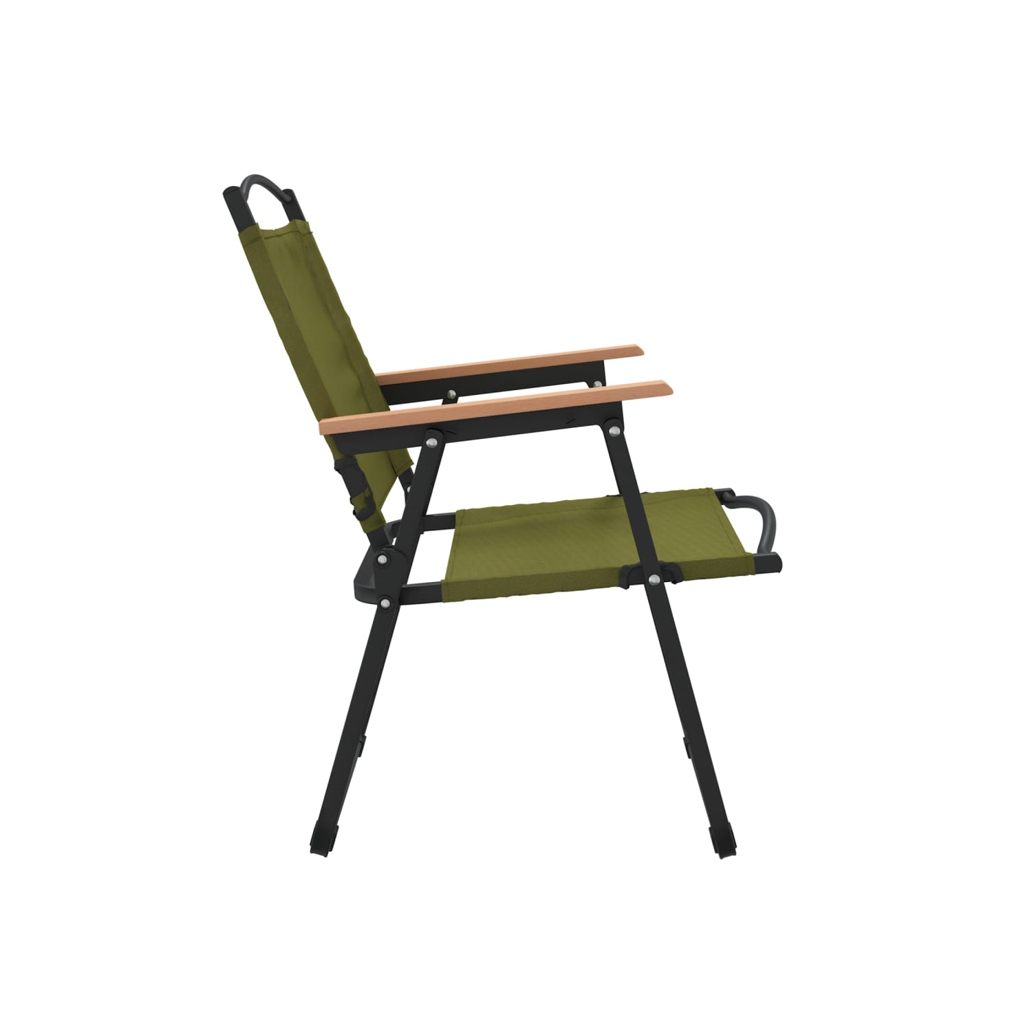 vidaXL Camping Chairs 2 pcs Green 54x55x78 cm Oxford Fabric