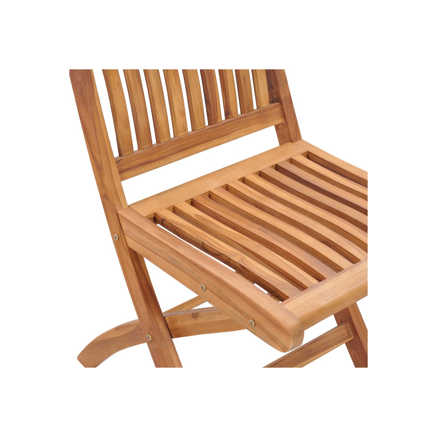 vidaXL Garden Chairs 2 pcs with Green Cushions Solid Teak Wood