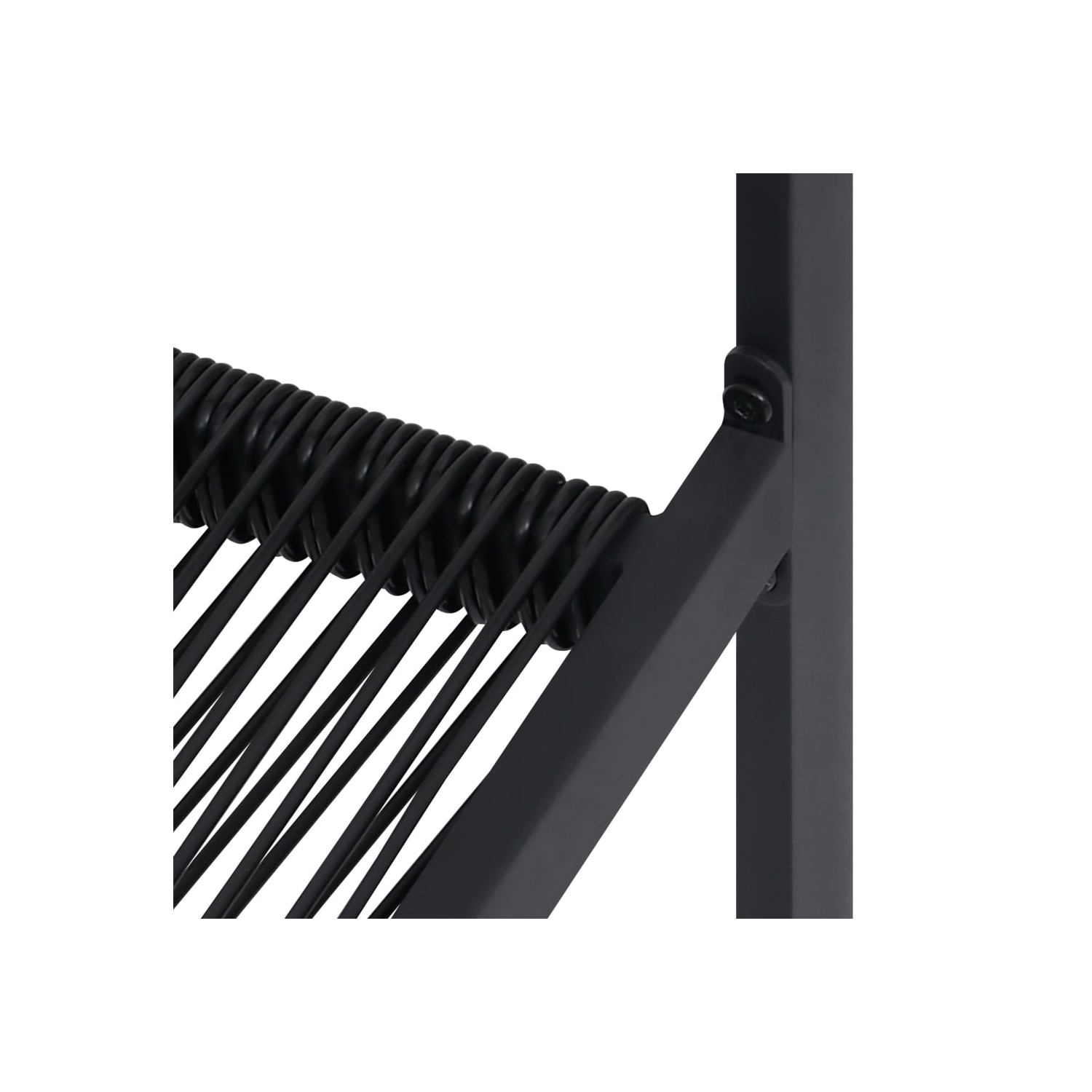 vidaXL Garden Chairs 4 pcs PVC Rattan Black