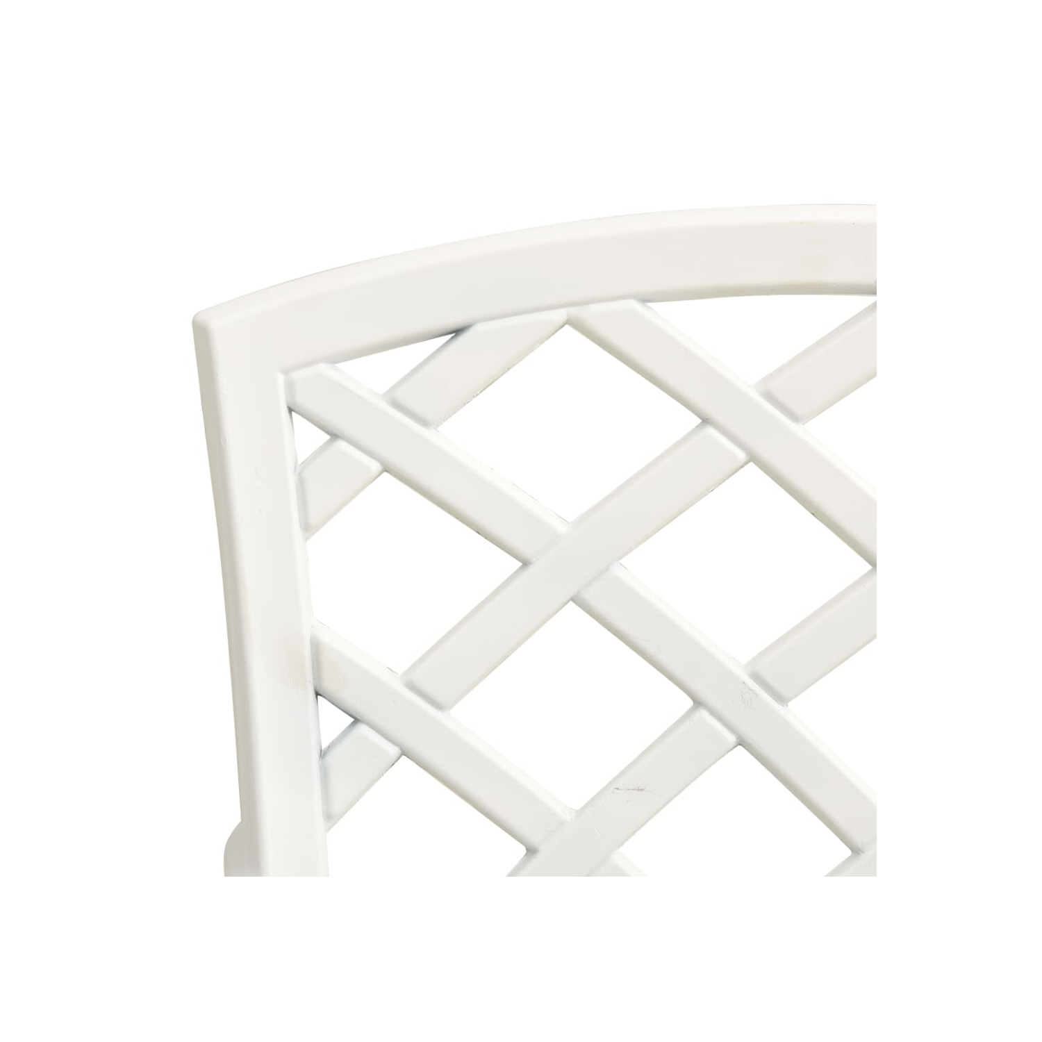 vidaXL Garden Chairs 2 pcs Cast Aluminium White