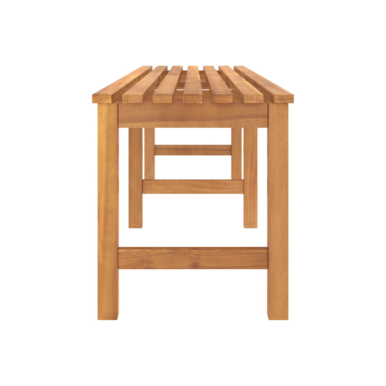 Banc de jardin vidaXL, intérieur/extérieur pour entrée, jardin, bois de teck massif, 70 x 9 x 17,7&nbsp;po brun