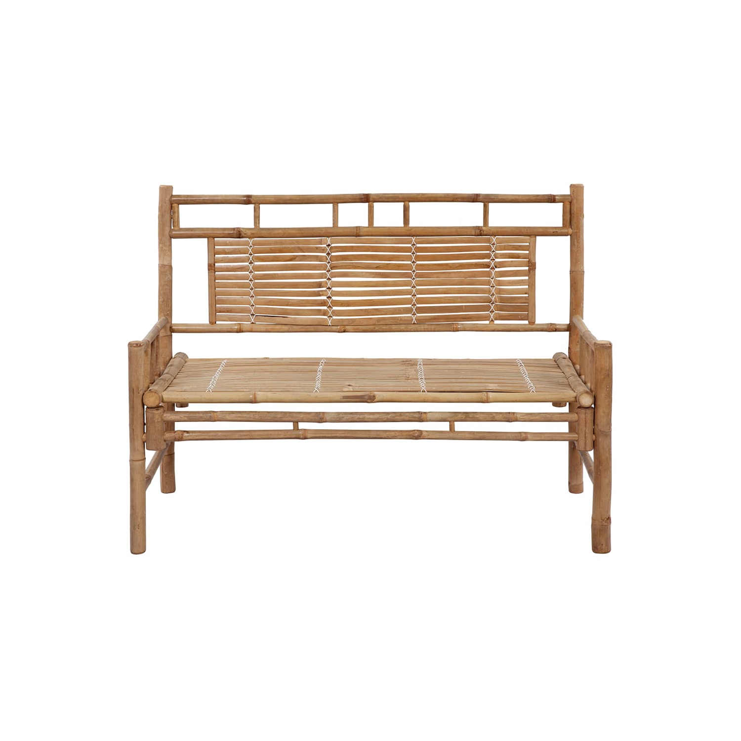 vidaXL Garden Bench with Cushion 120 cm Bamboo