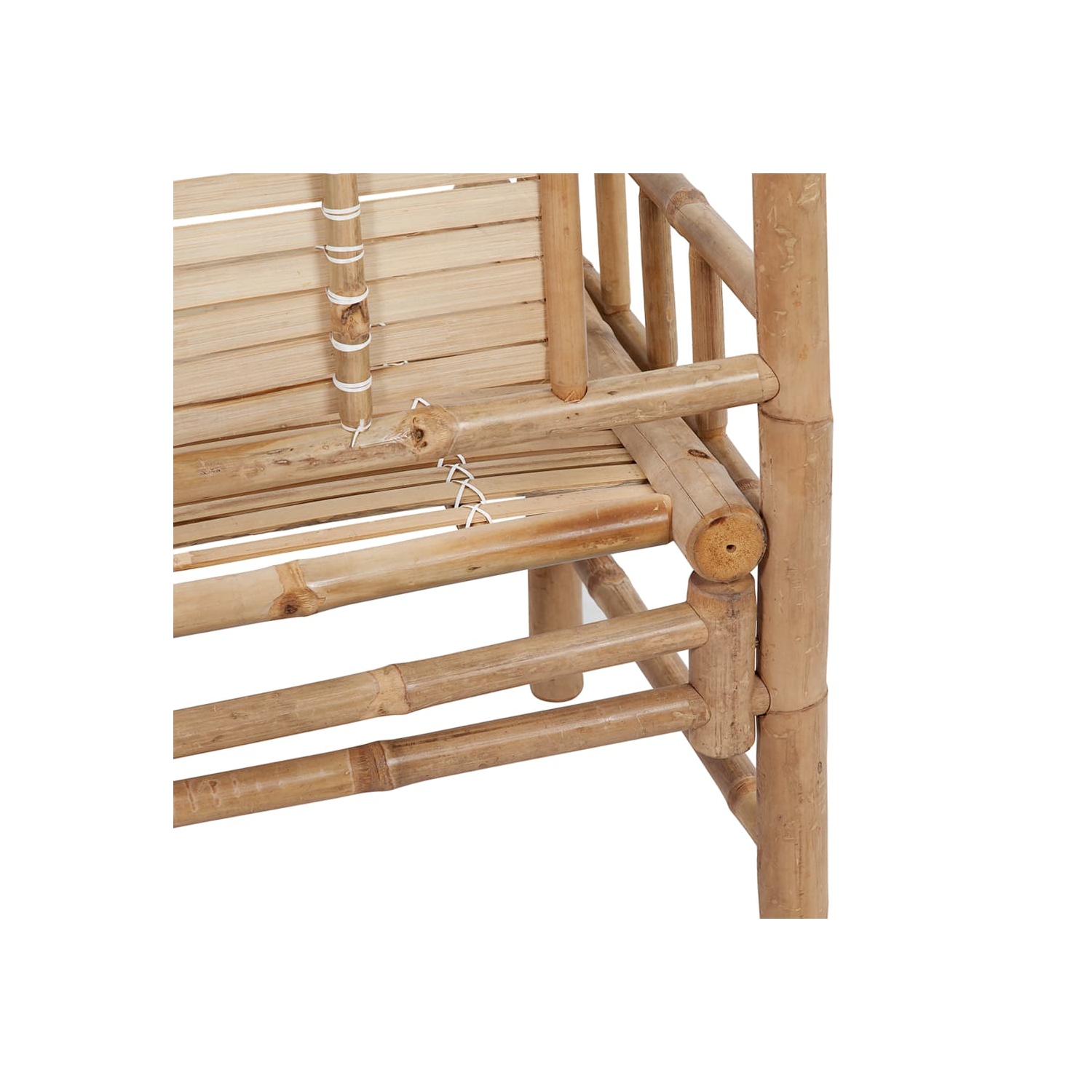 vidaXL Garden Bench with Cushion 120 cm Bamboo
