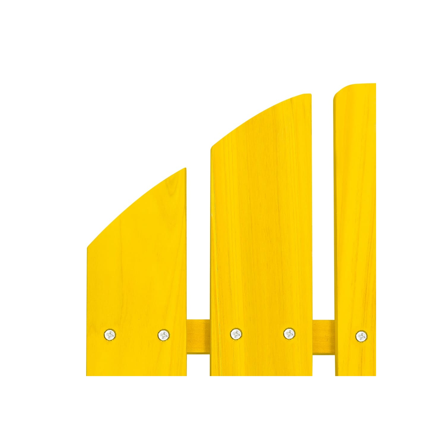 Fauteuil Adirondack Garden avec pouf en bois massif jaune de vidaXL