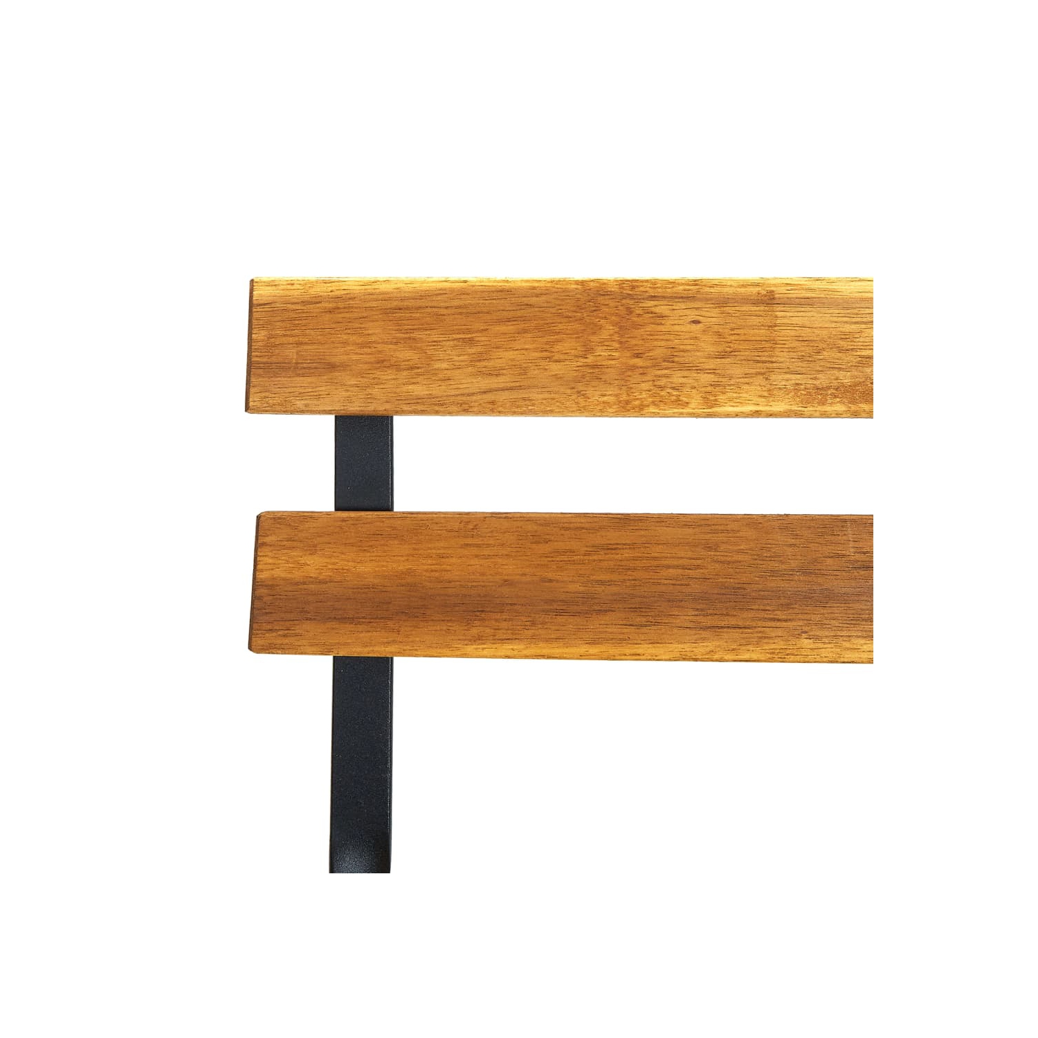 vidaXL Folding Garden Chairs 2 pcs Steel and Solid Acacia Wood