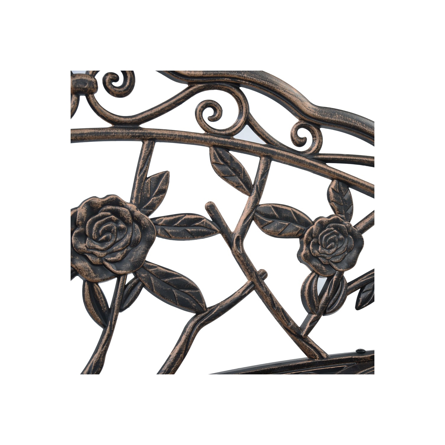 Banc bistro en aluminium moulé bronze 100&nbsp;cm de vidaXL