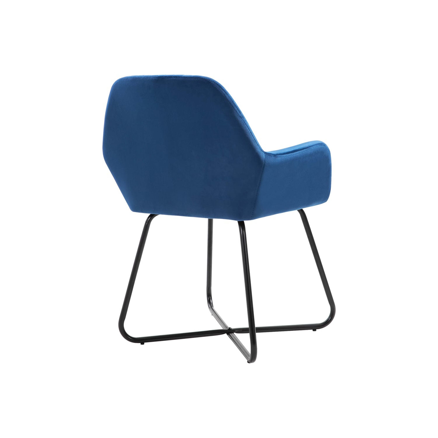 vidaXL Dining Chairs 4 pcs Blue Velvet