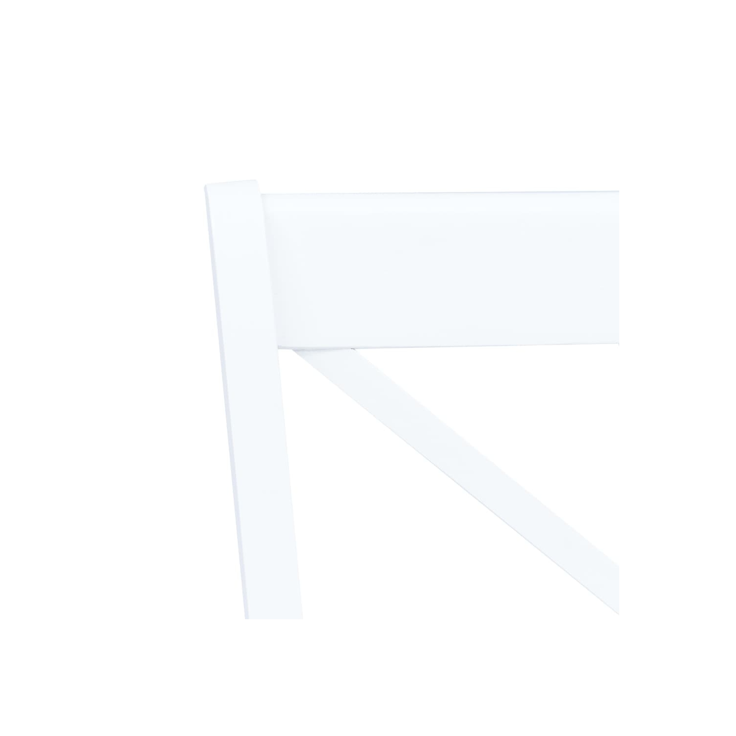 vidaXL Dining Chairs 2 pcs White Solid Rubber Wood