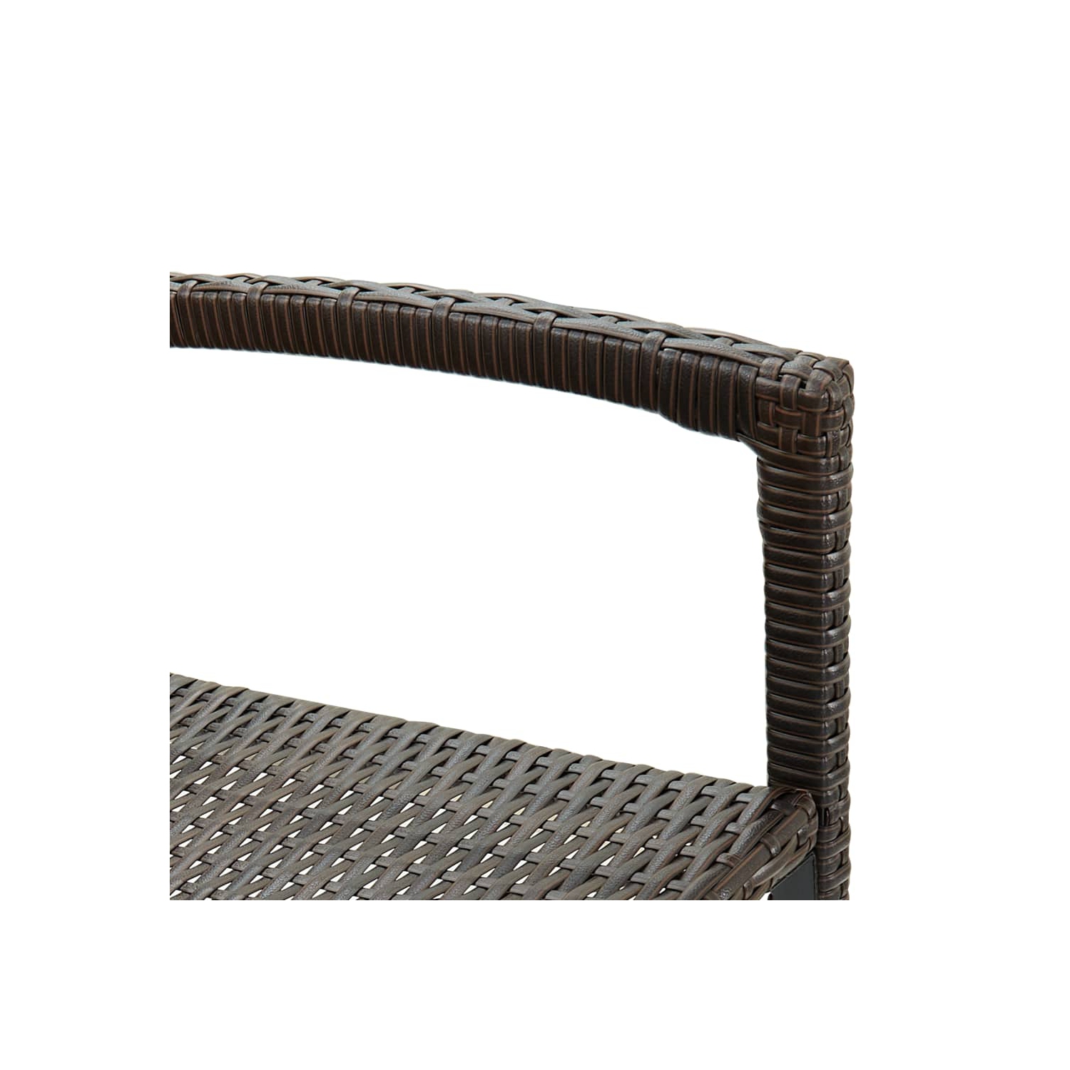 vidaXL Bar Stools 4 pcs Brown Poly Rattan