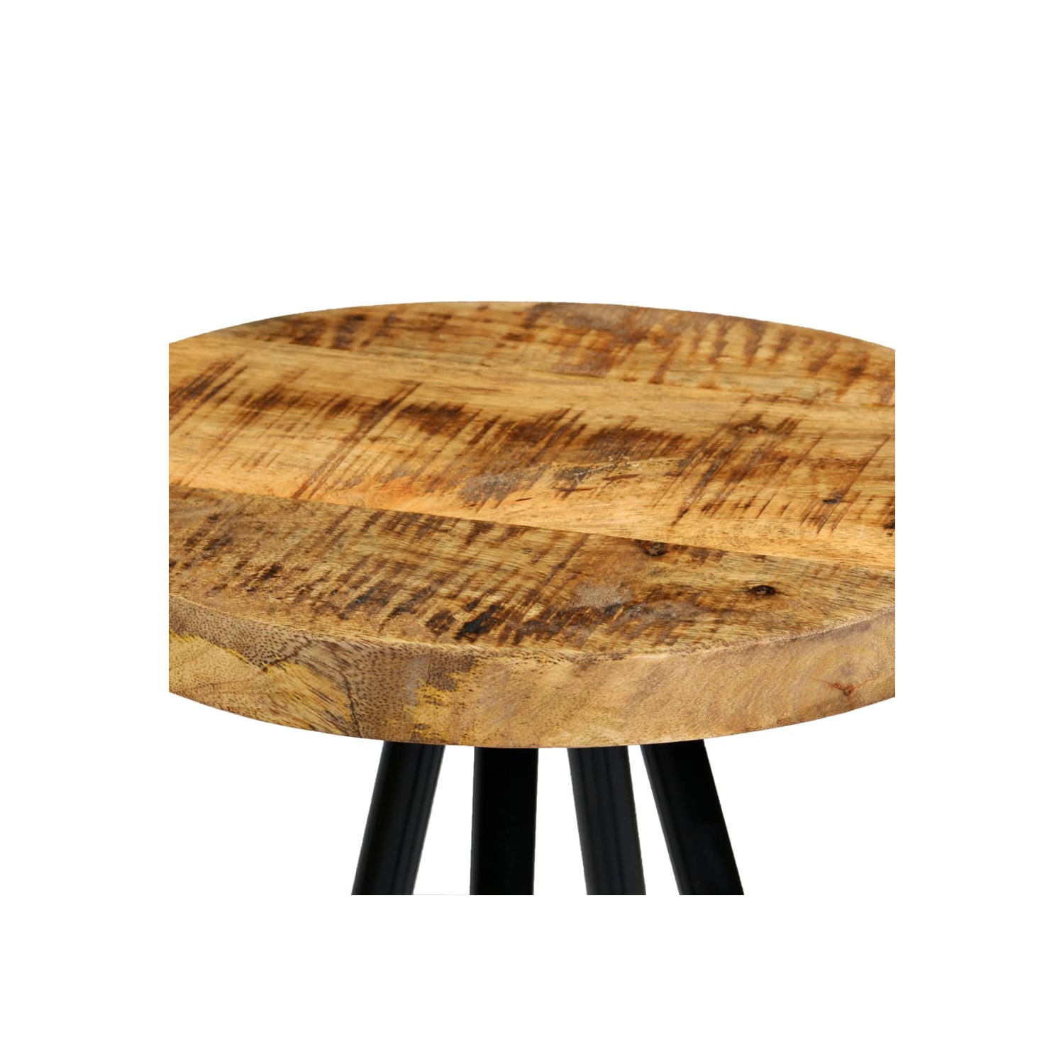 vidaXL Bar Stools 4 pcs Solid Mango Wood