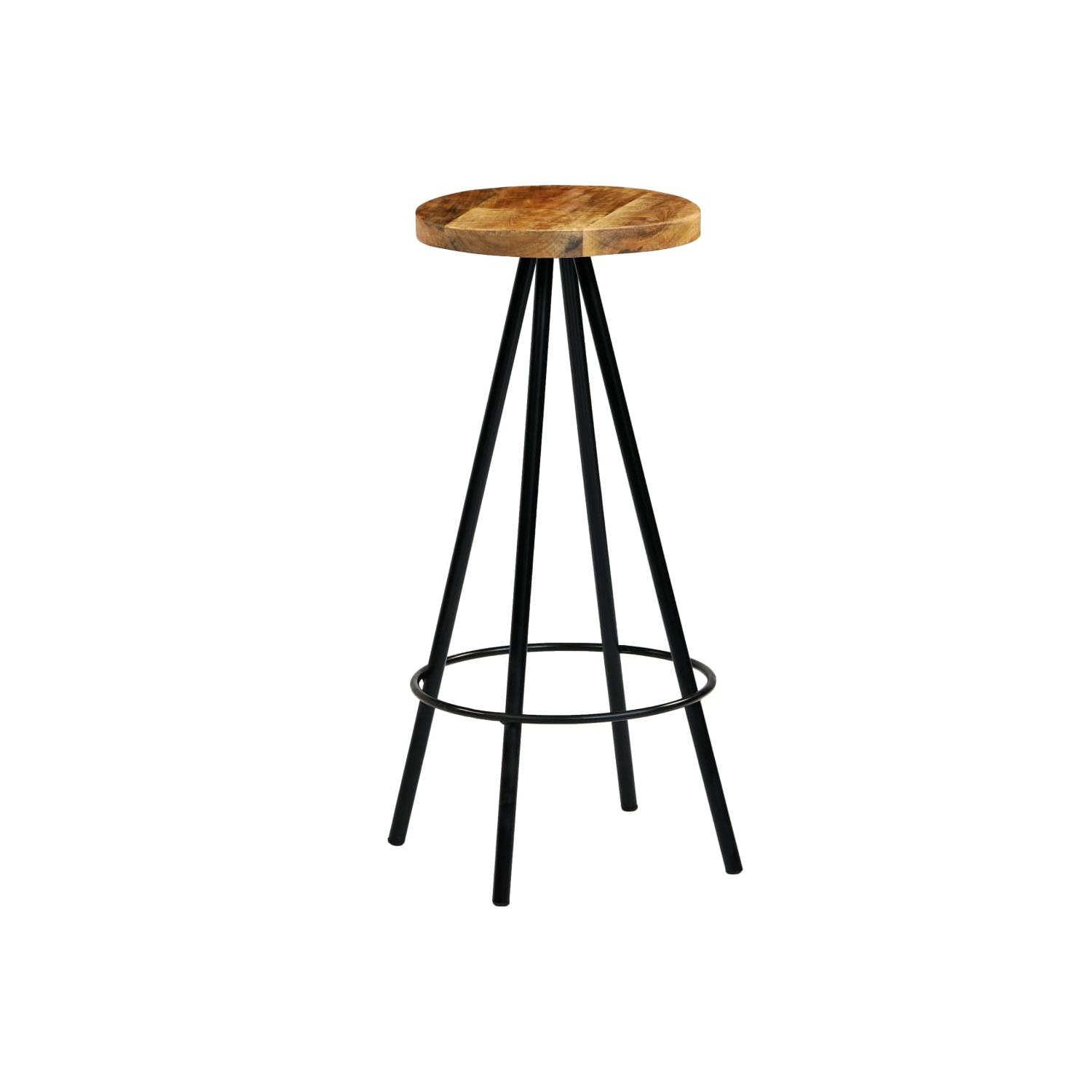 vidaXL Bar Stools 4 pcs Solid Mango Wood