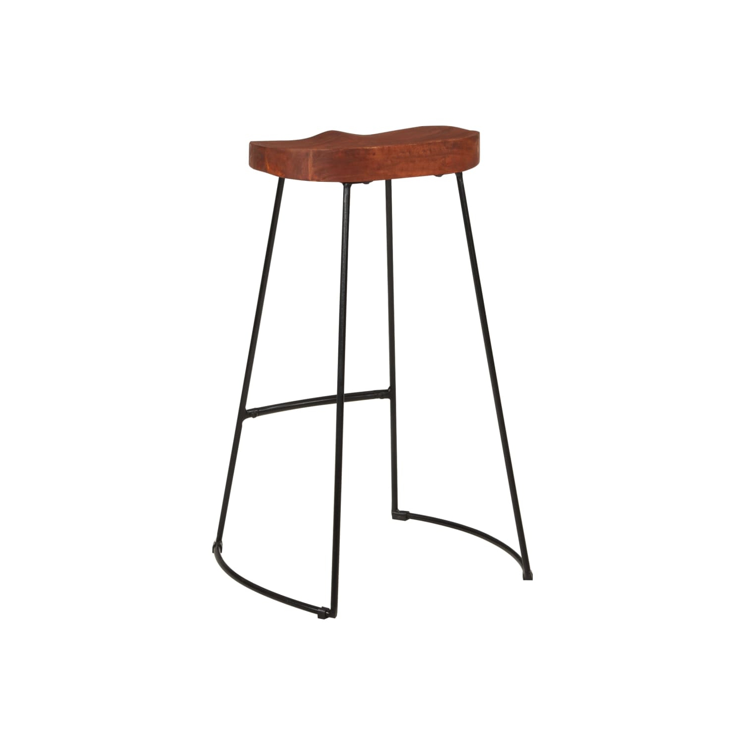 vidaXL Gavin Bar Stools 2 pcs 50x40x78 cm Solid Wood Mango