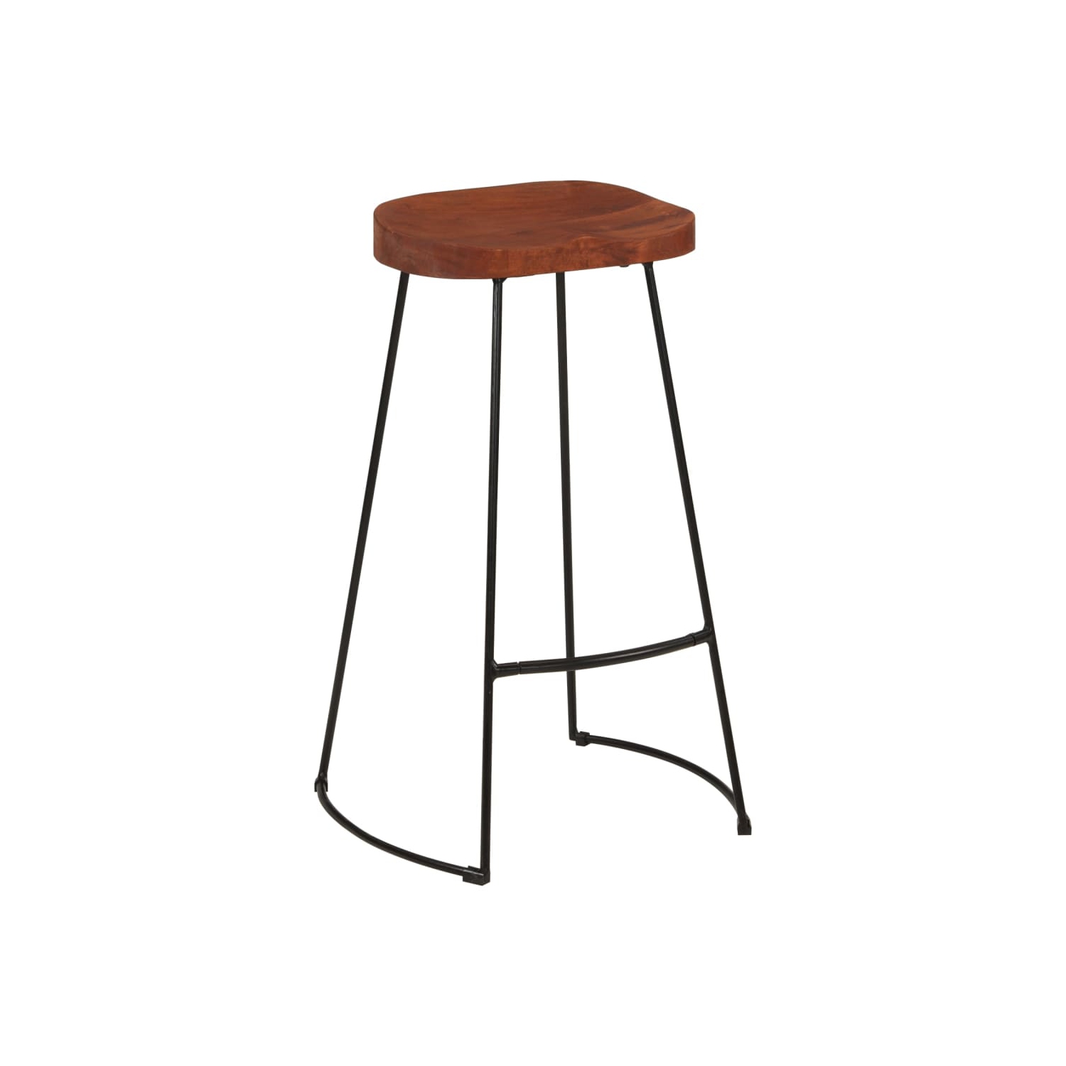 vidaXL Gavin Bar Stools 2 pcs 50x40x78 cm Solid Wood Mango
