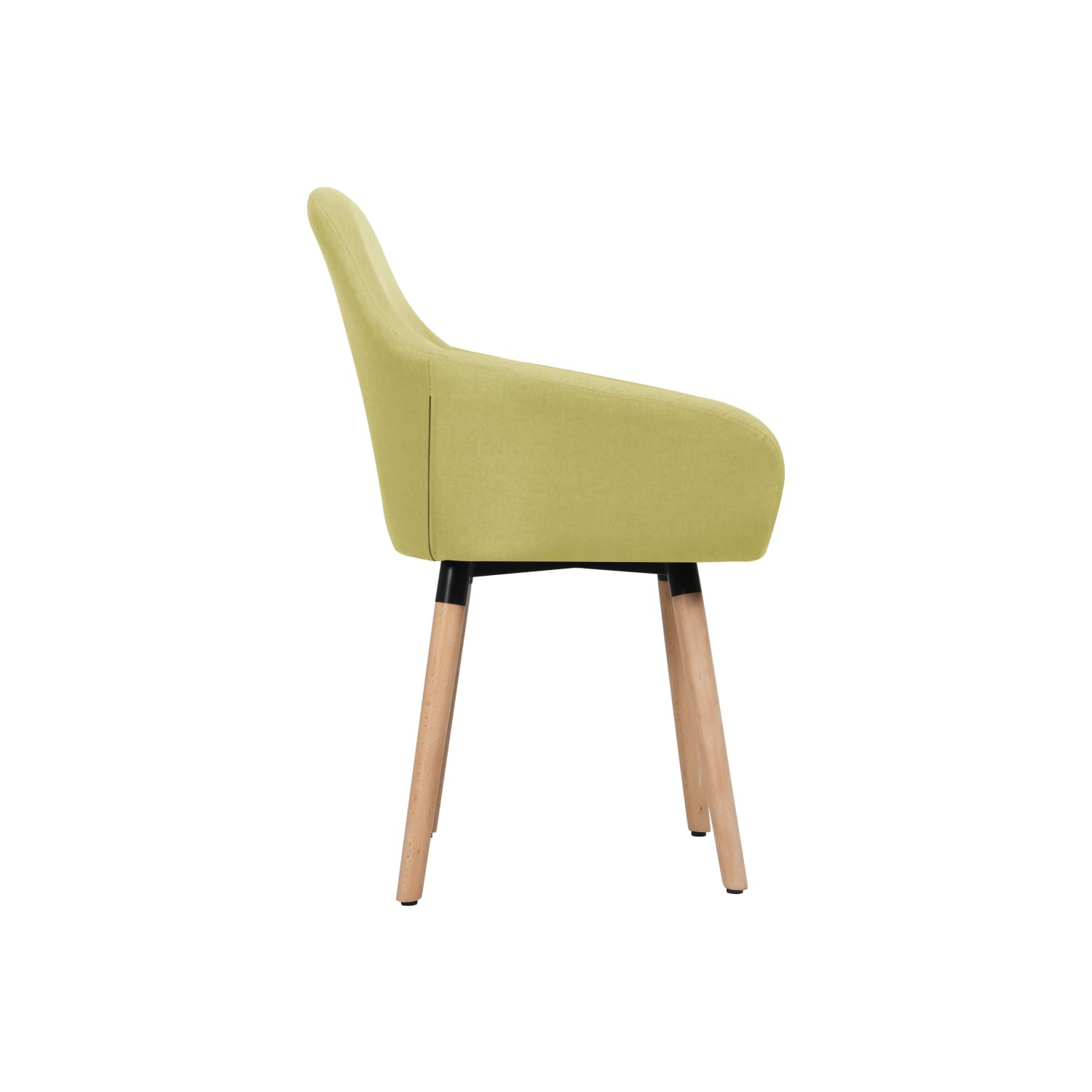 vidaXL Dining Chairs 2 pcs Green Fabric