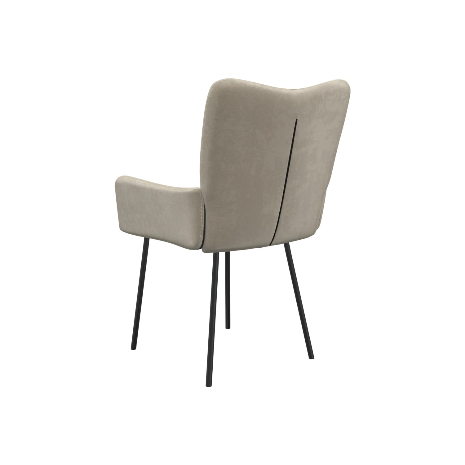 vidaXL Dining Chairs 2 pcs Light Grey Velvet