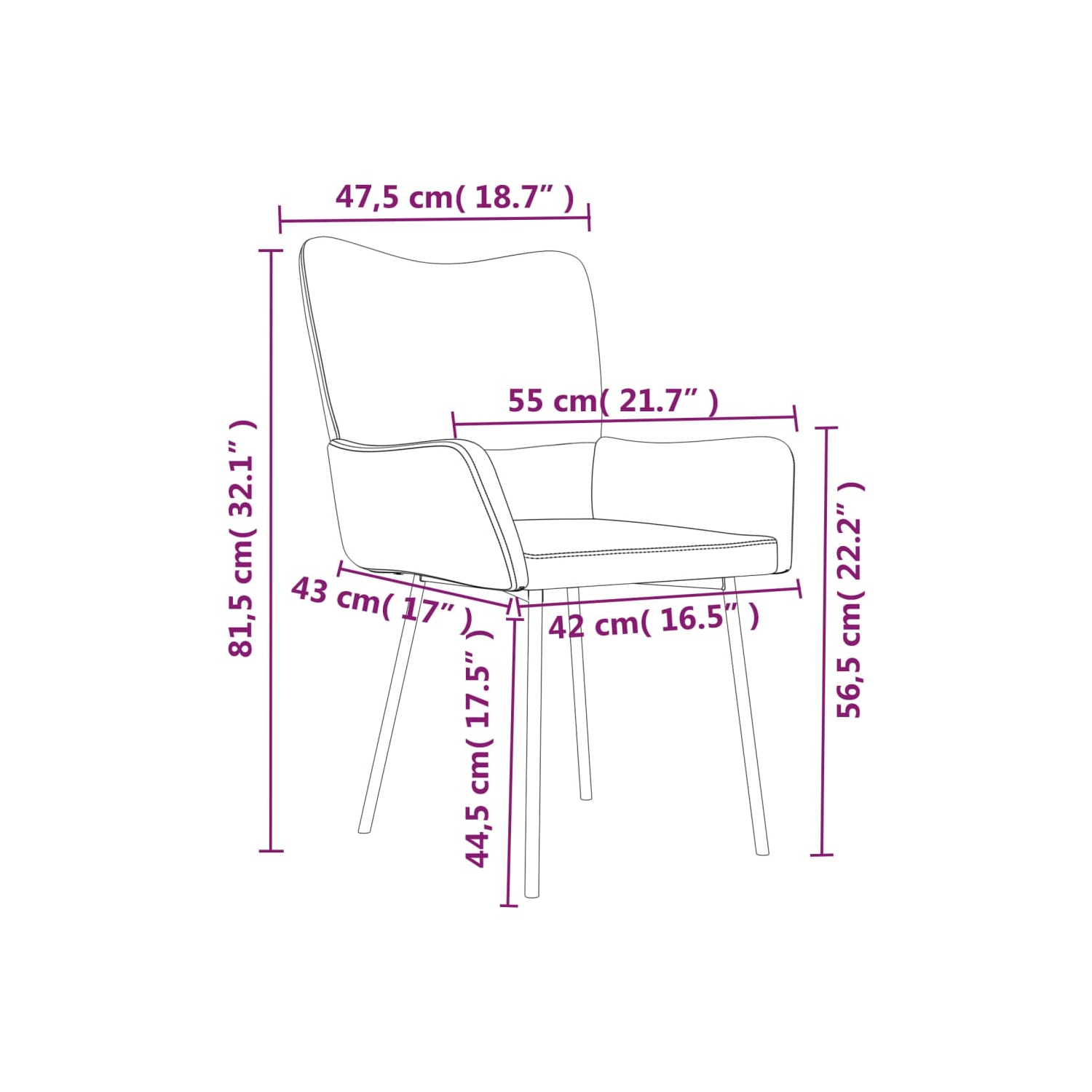 vidaXL Dining Chairs 2 pcs Light Grey Velvet