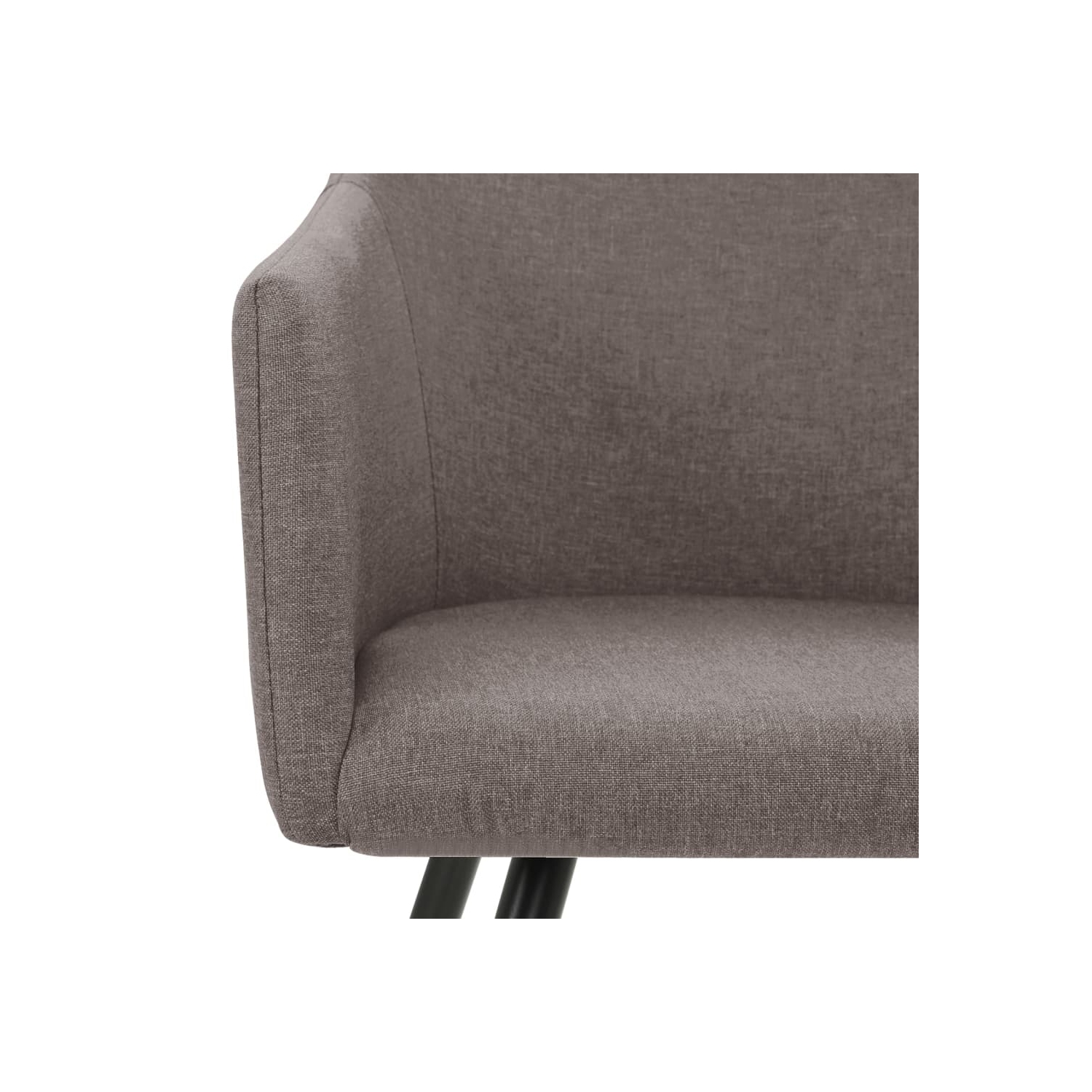 vidaXL Dining Chairs 6 pcs Taupe Fabric