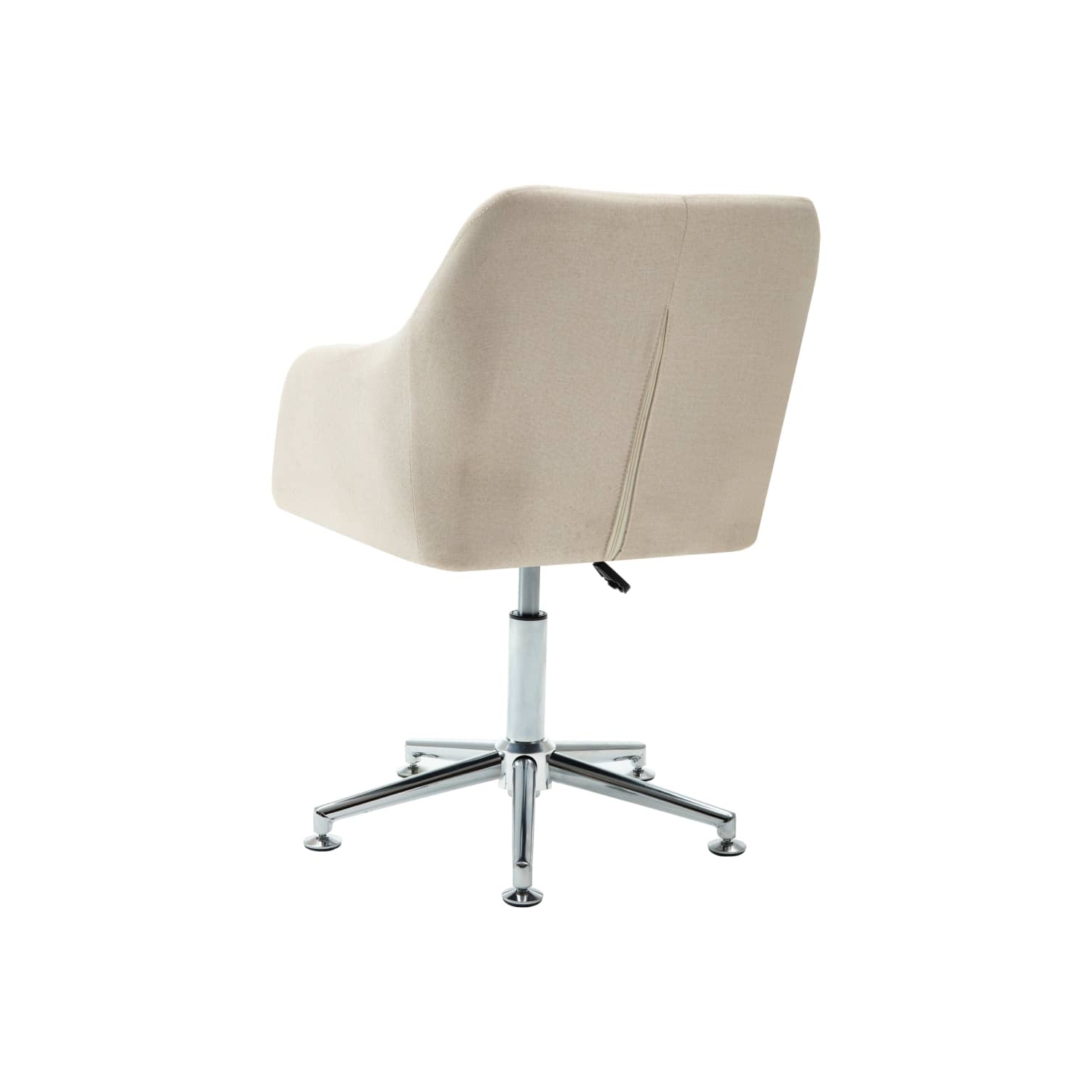 vidaXL Swivel Dining Chairs 2 pcs Cream Fabric