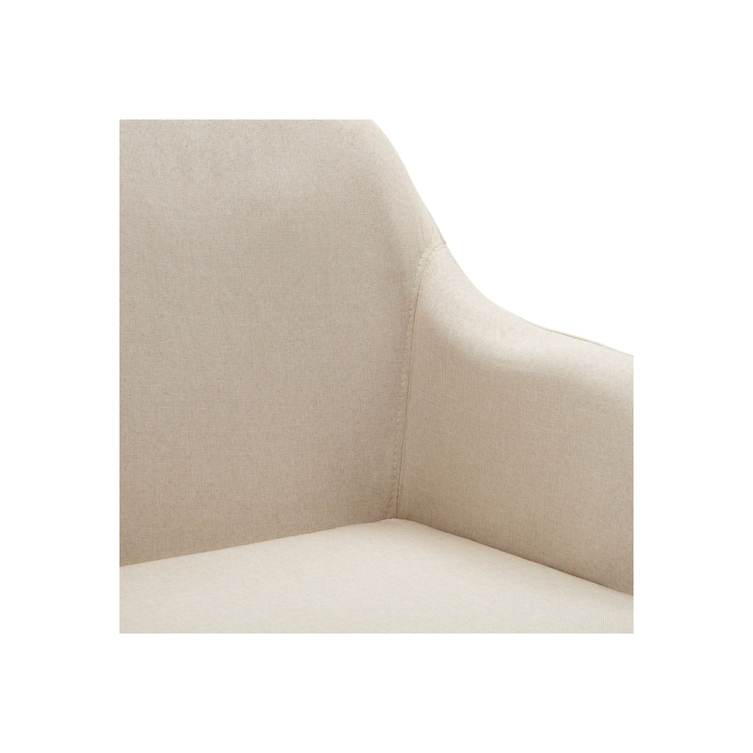 vidaXL Swivel Dining Chairs 2 pcs Cream Fabric