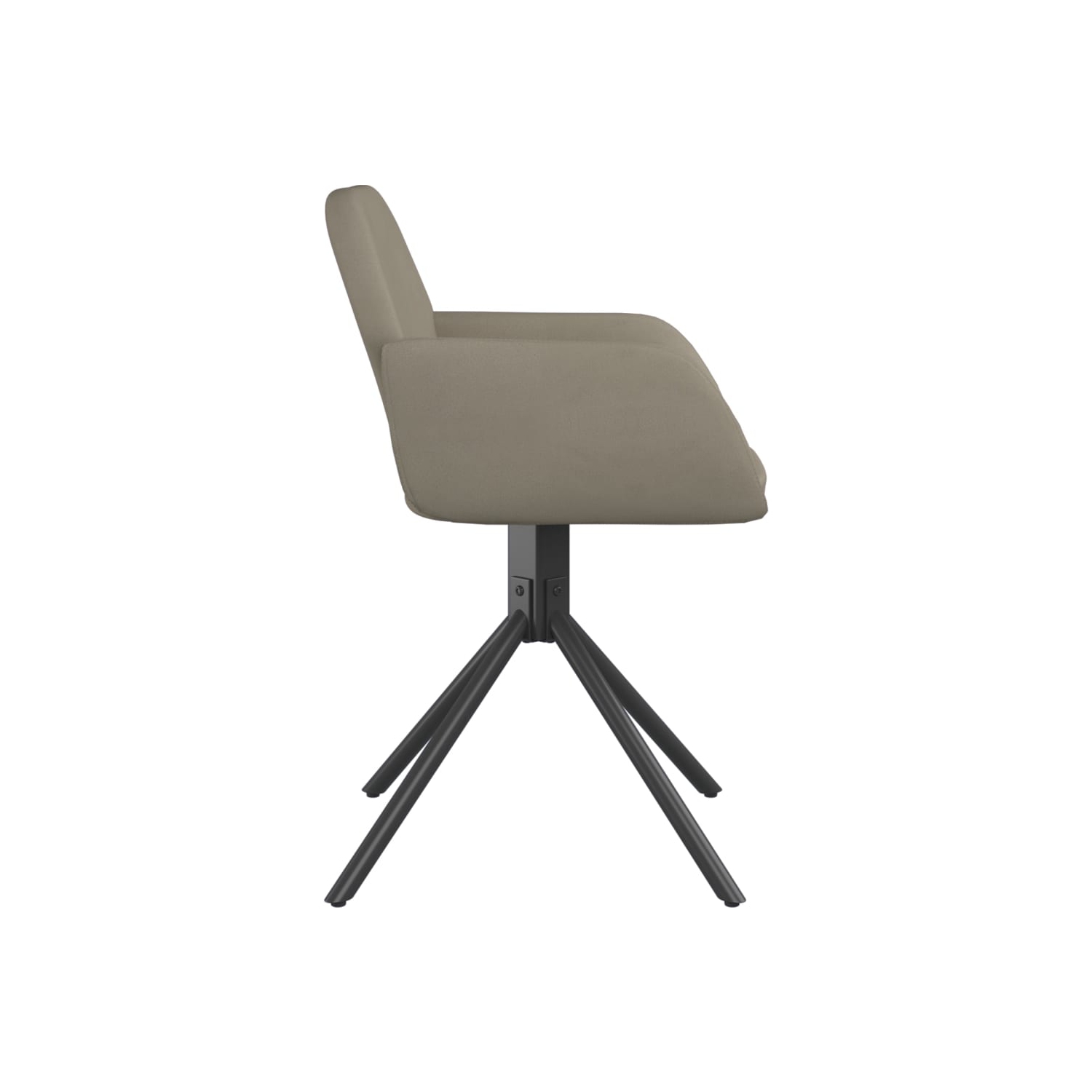 vidaXL Swivel Dining Chairs 2 pcs Light Grey Velvet