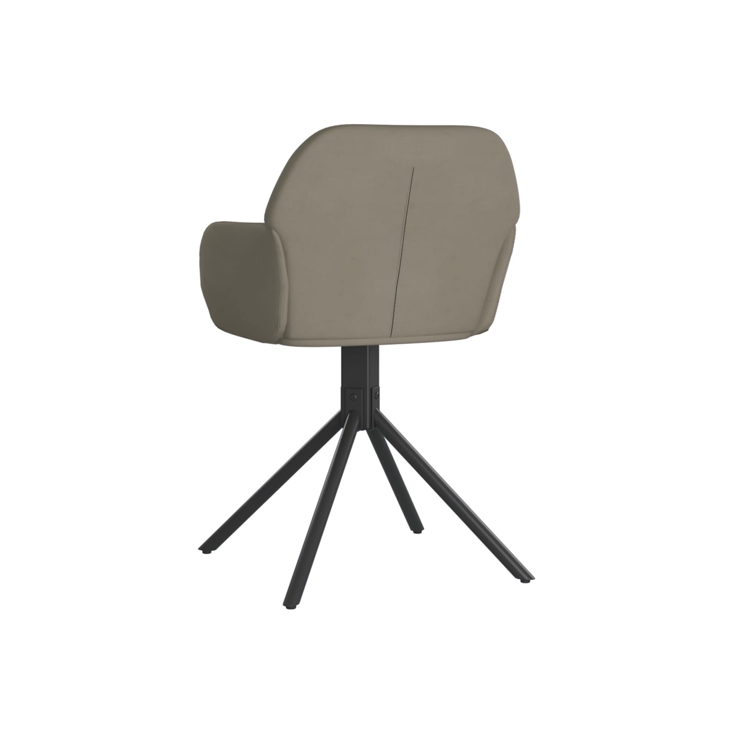 vidaXL Swivel Dining Chairs 2 pcs Light Grey Velvet