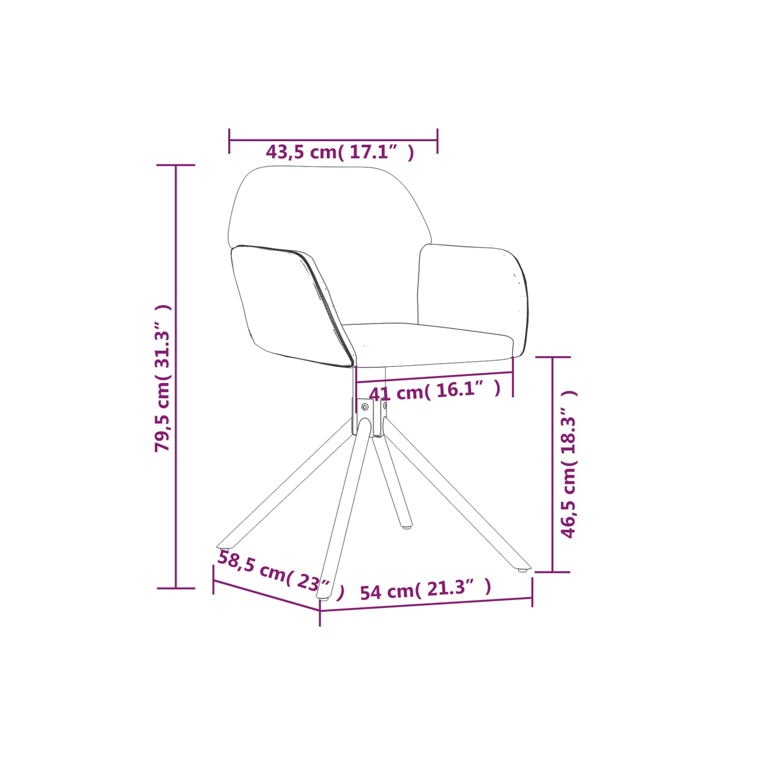 vidaXL Swivel Dining Chairs 2 pcs Light Grey Velvet