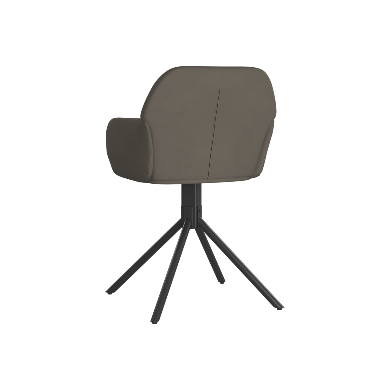 Chaises de salle à manger pivotantes vidaXL 2 pièces velours gris foncé