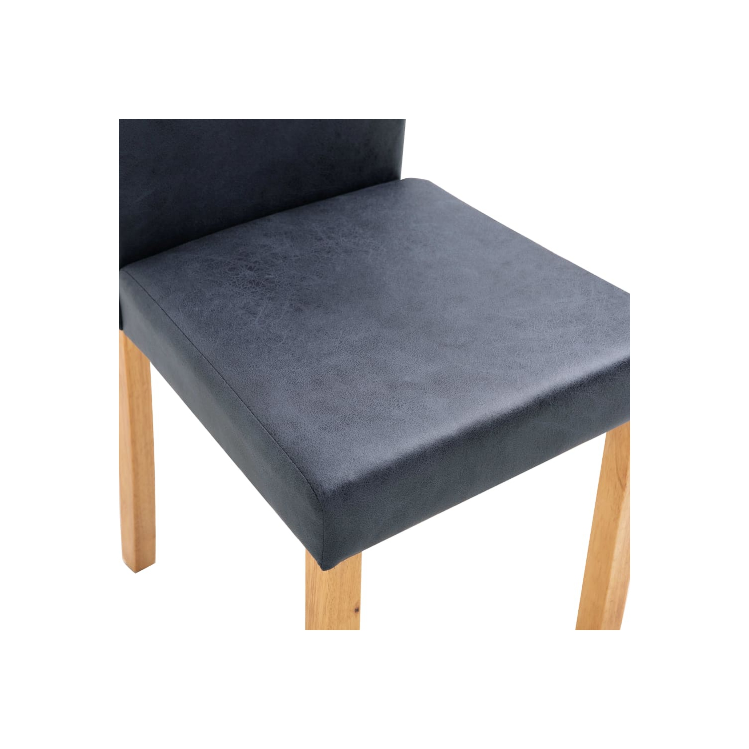 vidaXL Dining Chairs 4 pcs Gray Faux Leather