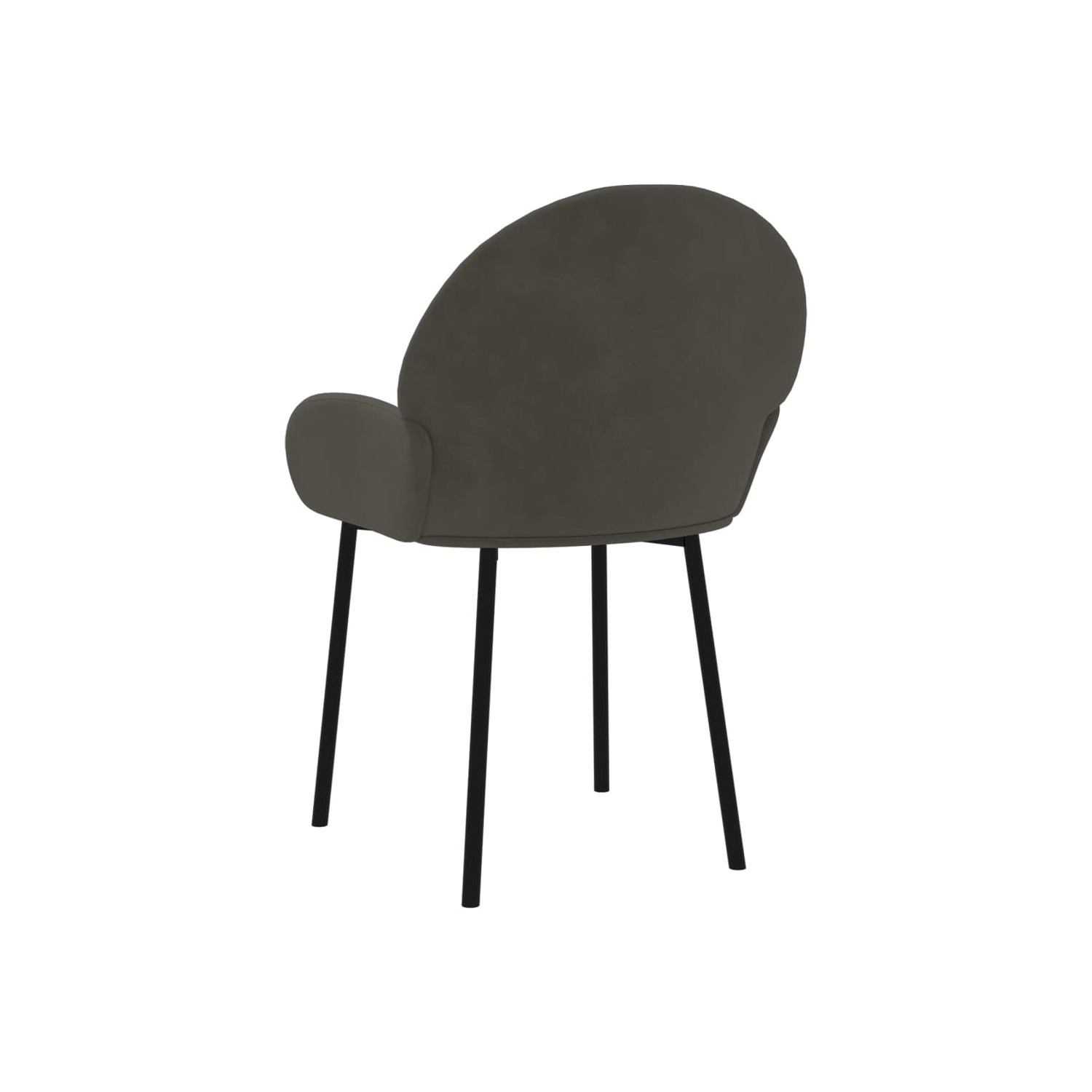 vidaXL Dining Chairs 2 pcs Dark Grey Velvet
