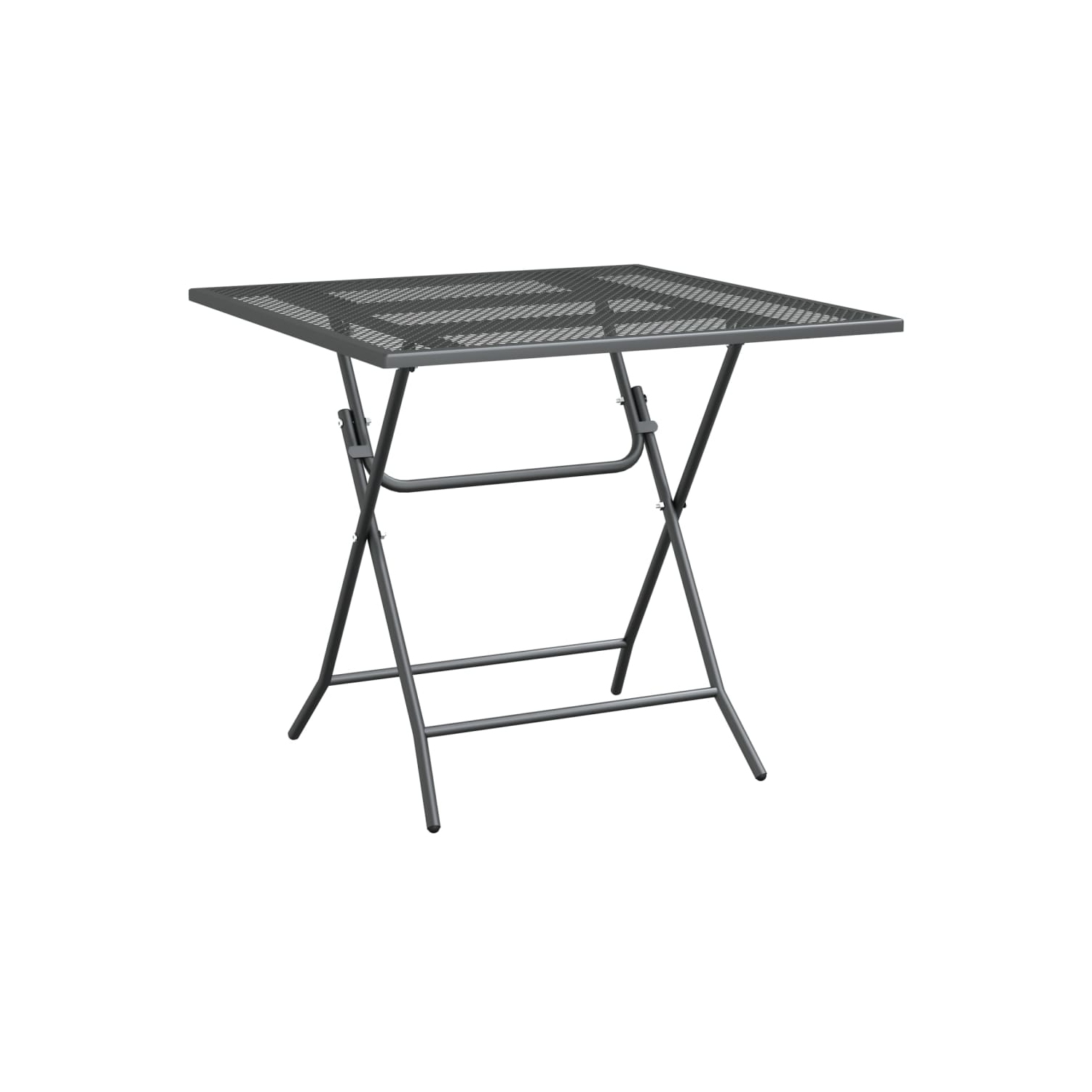 vidaXL Garden Table 80x80x72 cm Expanded Metal Mesh Anthracite