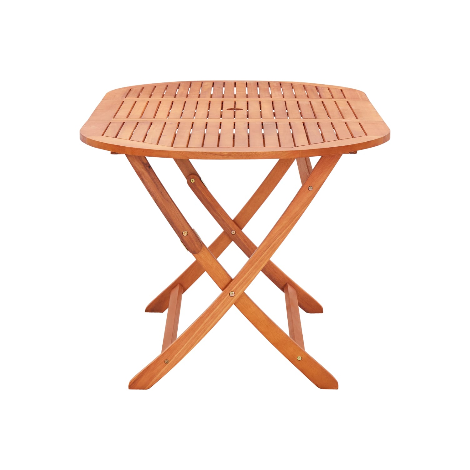 vidaXL Folding Garden Table 160x85x74 cm Solid Eucalyptus Wood