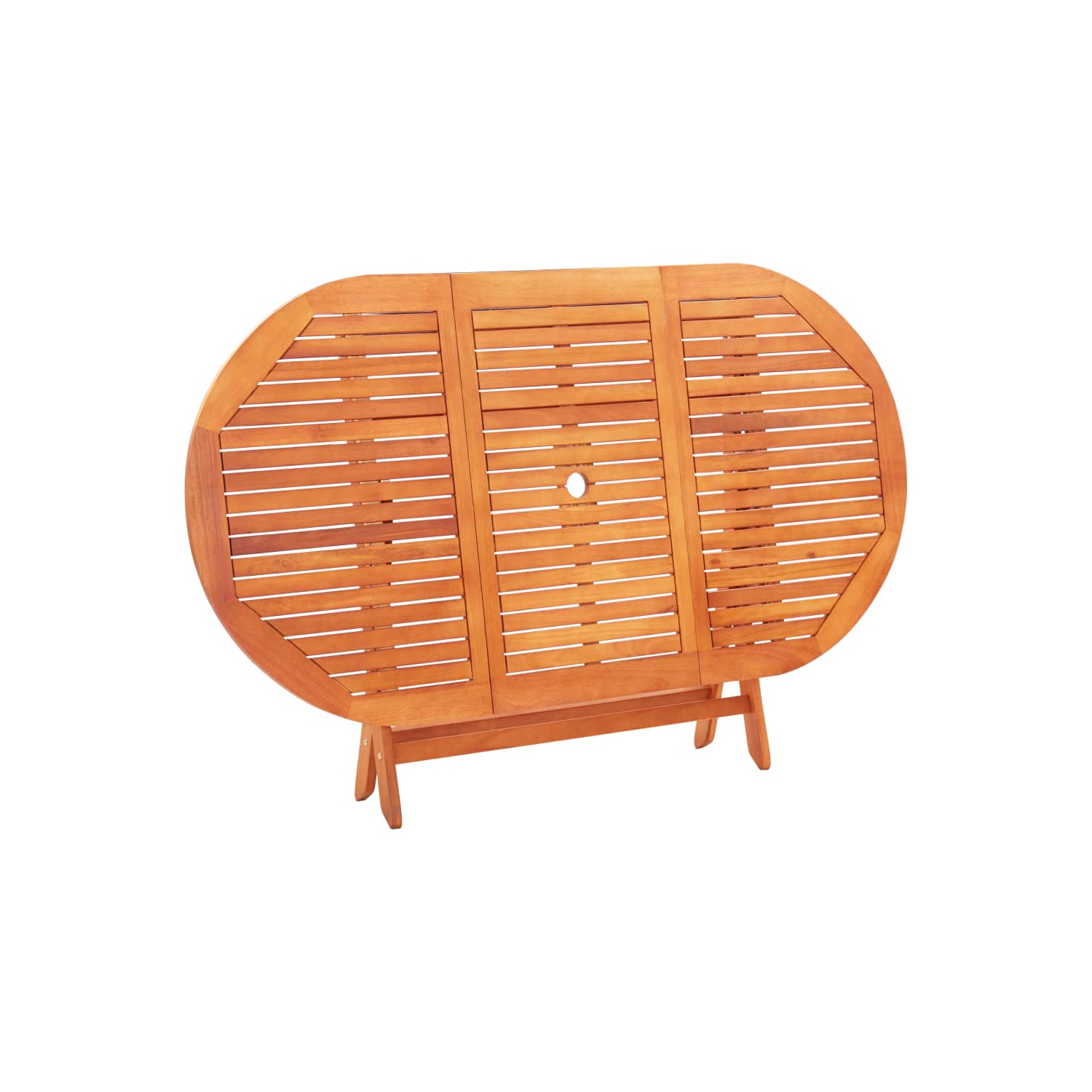 vidaXL Folding Garden Table 160x85x74 cm Solid Eucalyptus Wood