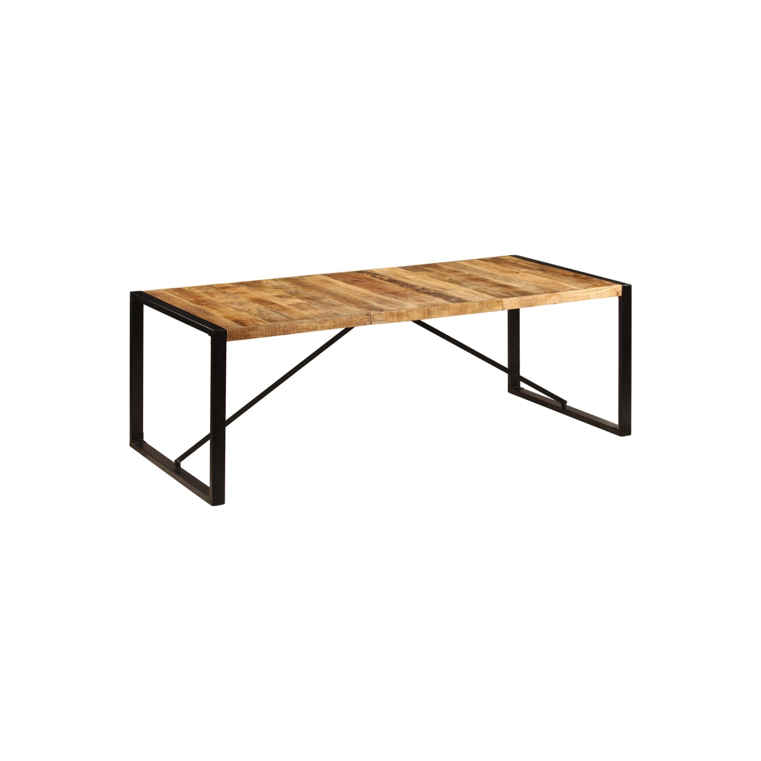 vidaXL Dining Table 220x100x75 cm Solid Mango Wood