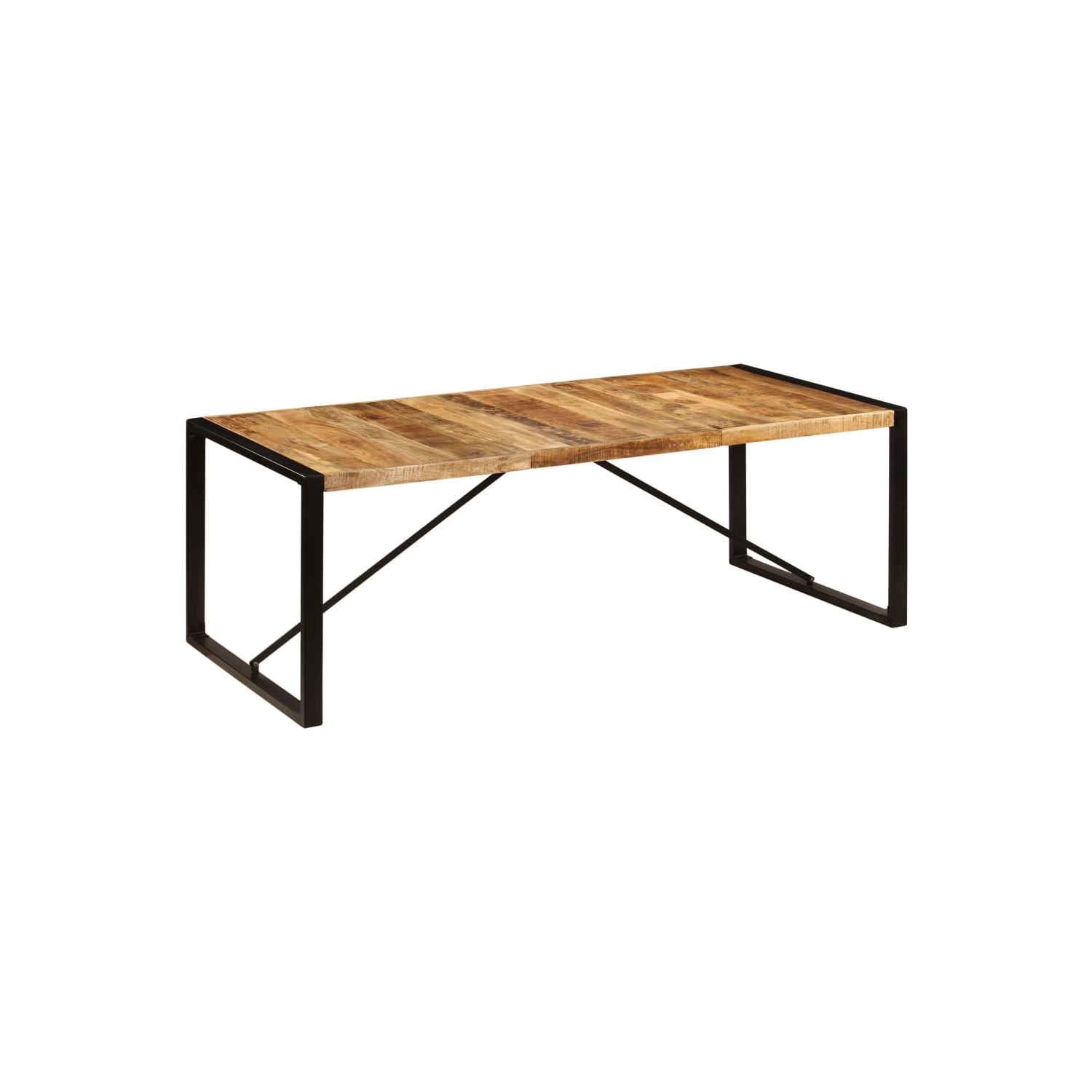 vidaXL Dining Table 220x100x75 cm Solid Mango Wood