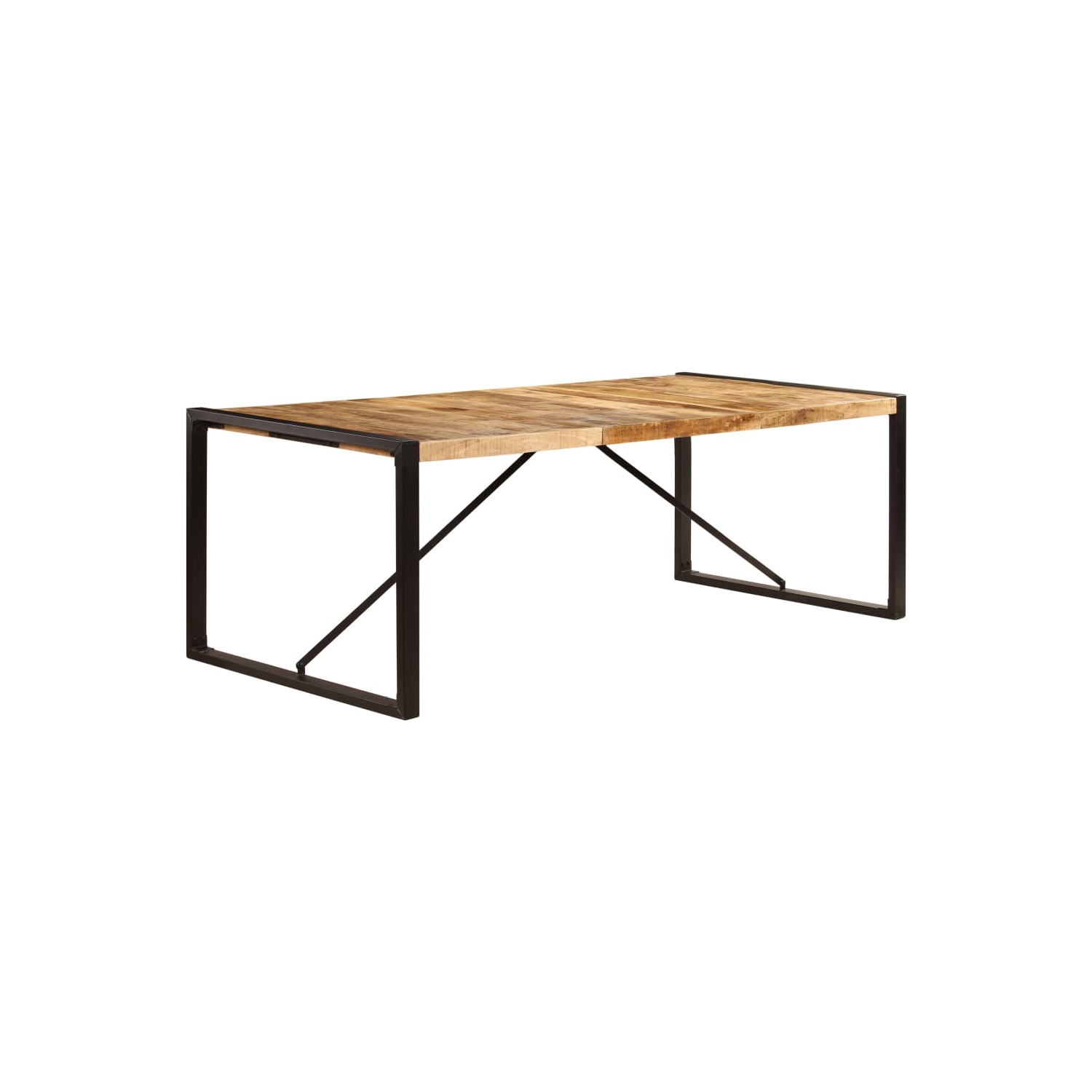 vidaXL Dining Table 220x100x75 cm Solid Mango Wood