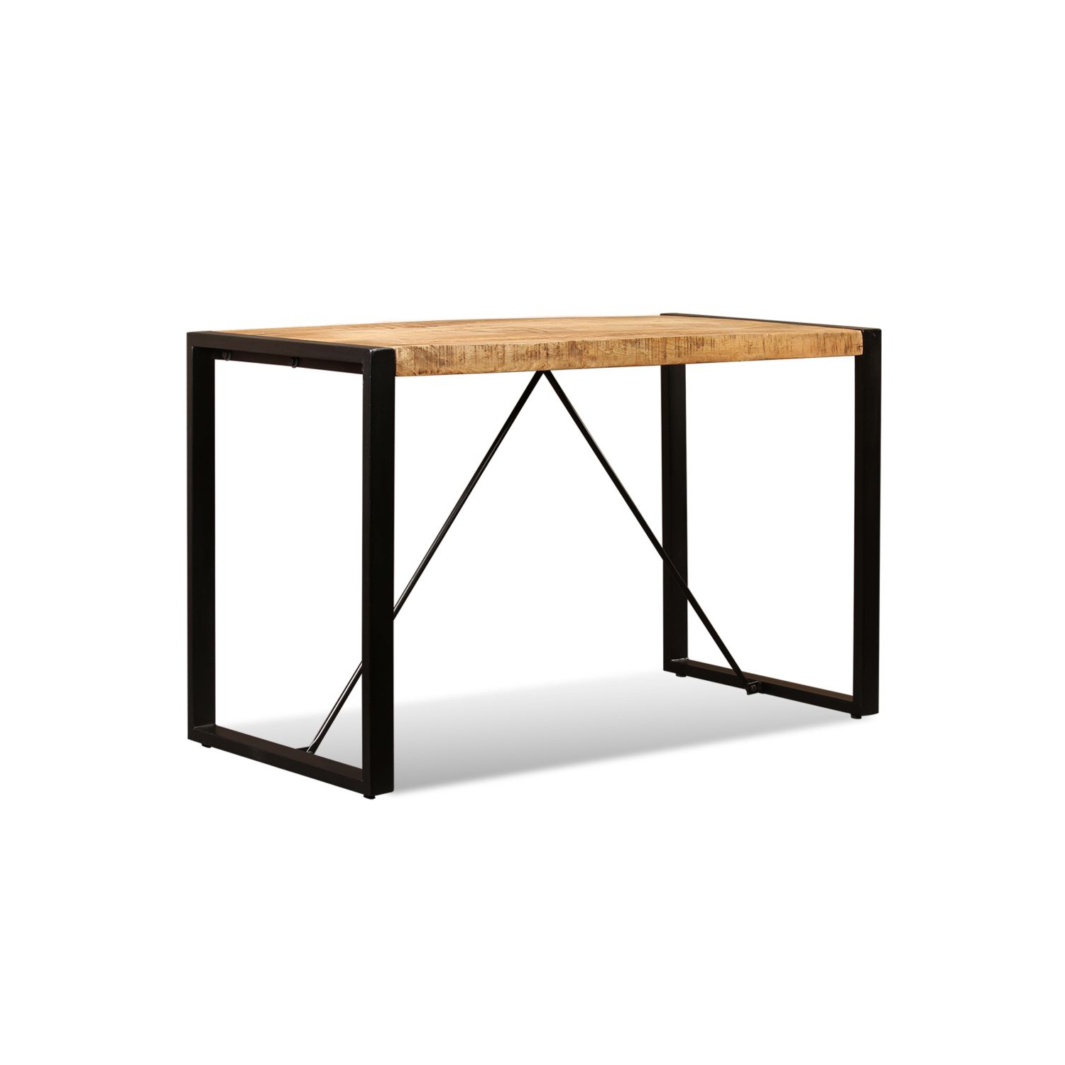 vidaXL Dining Table Solid Rough Mango Wood 47.2"