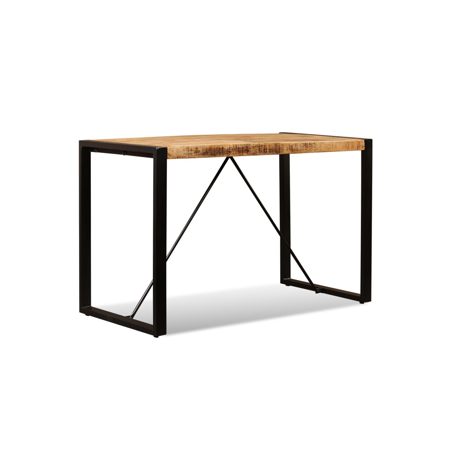 vidaXL Dining Table Solid Rough Mango Wood 47.2"
