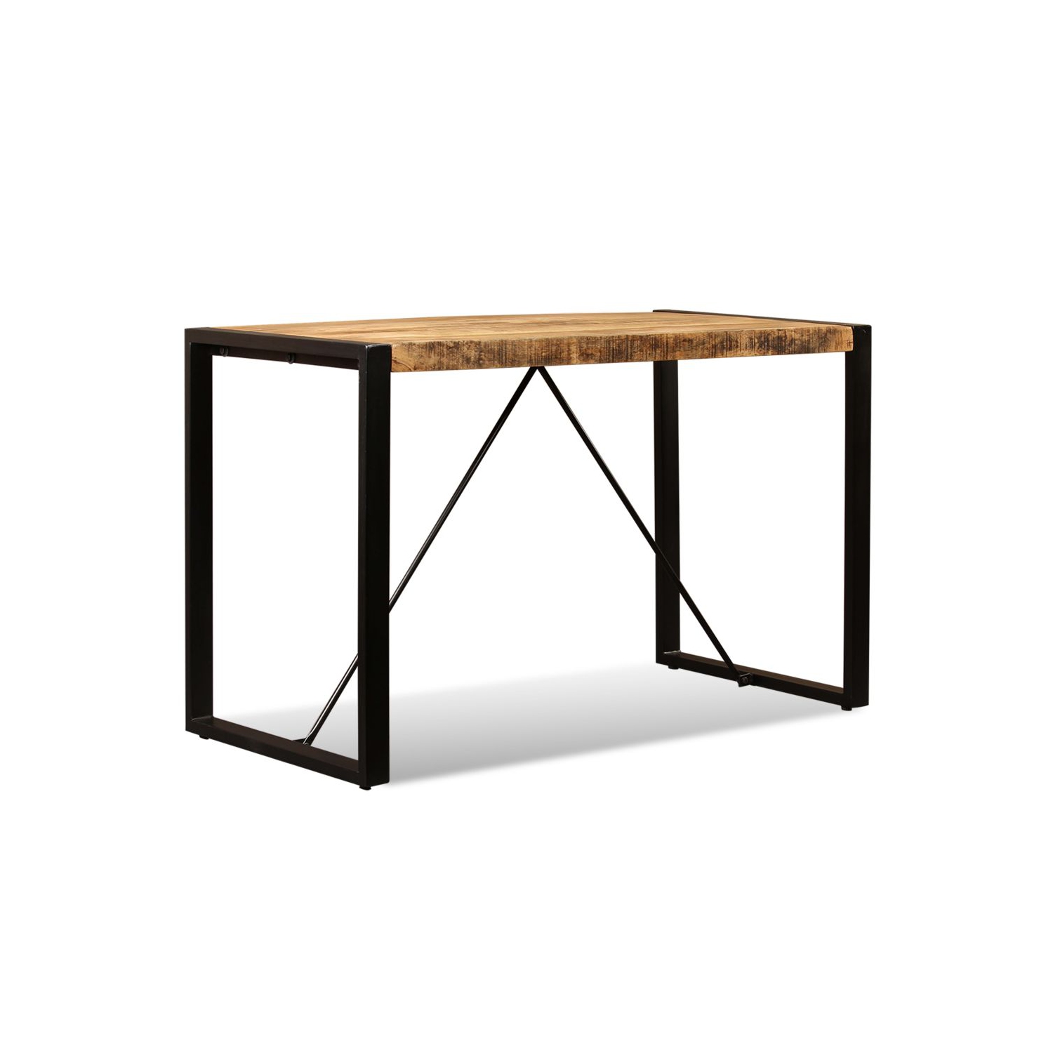 vidaXL Dining Table Solid Rough Mango Wood 47.2"