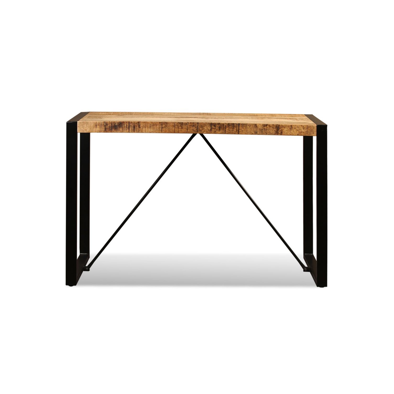 vidaXL Dining Table Solid Rough Mango Wood 47.2"