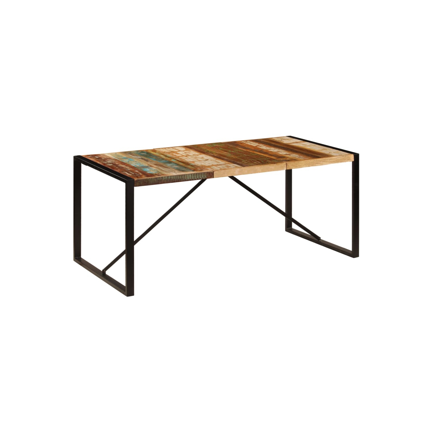 vidaXL Dining Table 70.9"x35.4"x29.5" Solid Reclaimed Wood