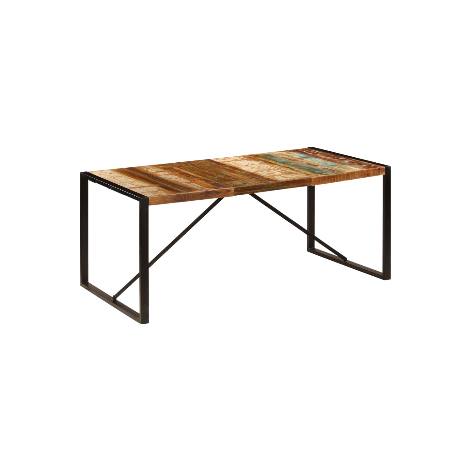 vidaXL Dining Table 70.9"x35.4"x29.5" Solid Reclaimed Wood