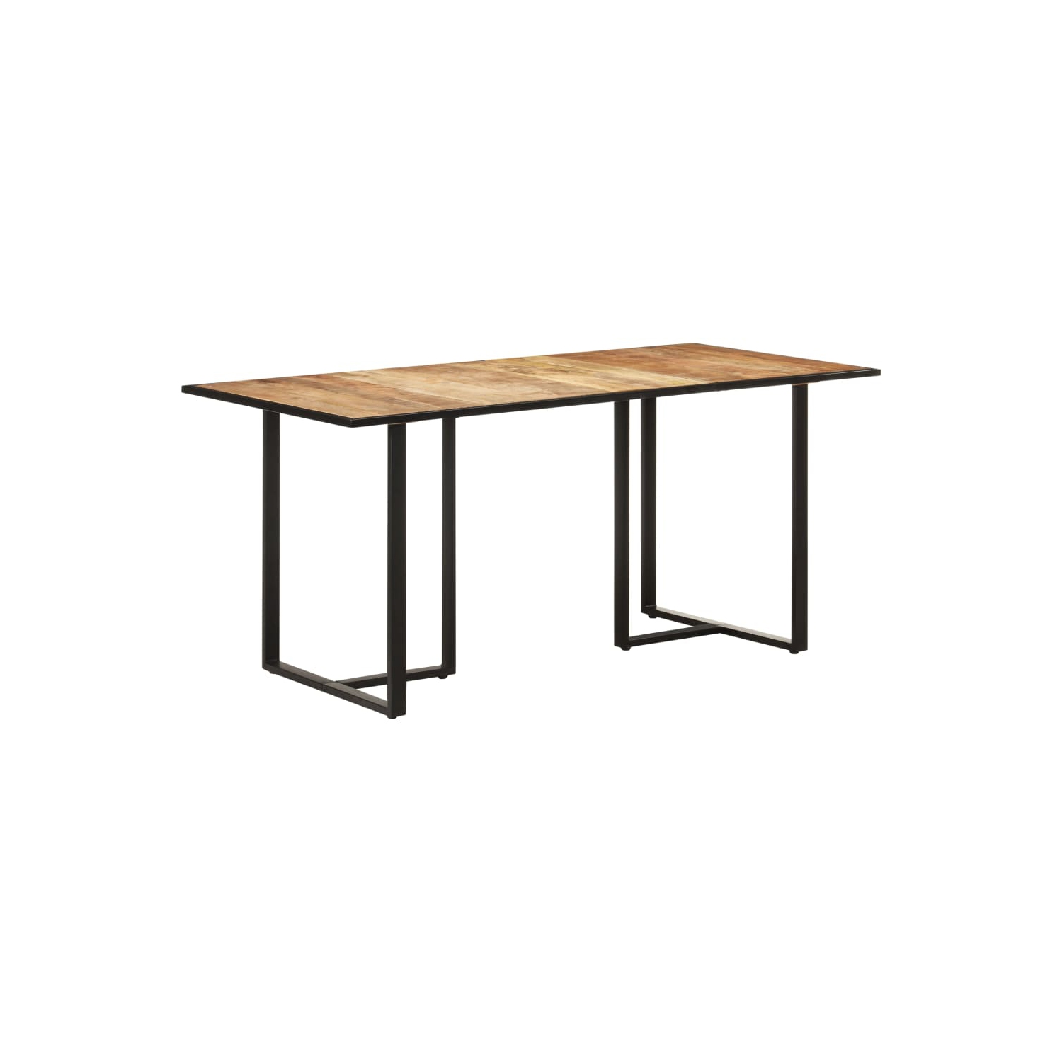 vidaXL Dining Table 63" Rough Mango Wood