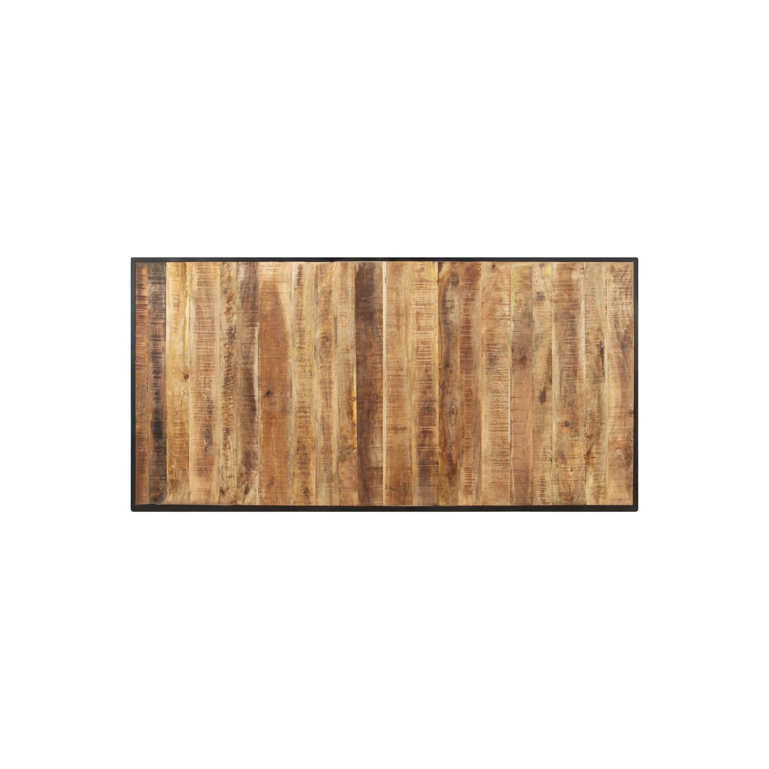 vidaXL Dining Table 63" Rough Mango Wood